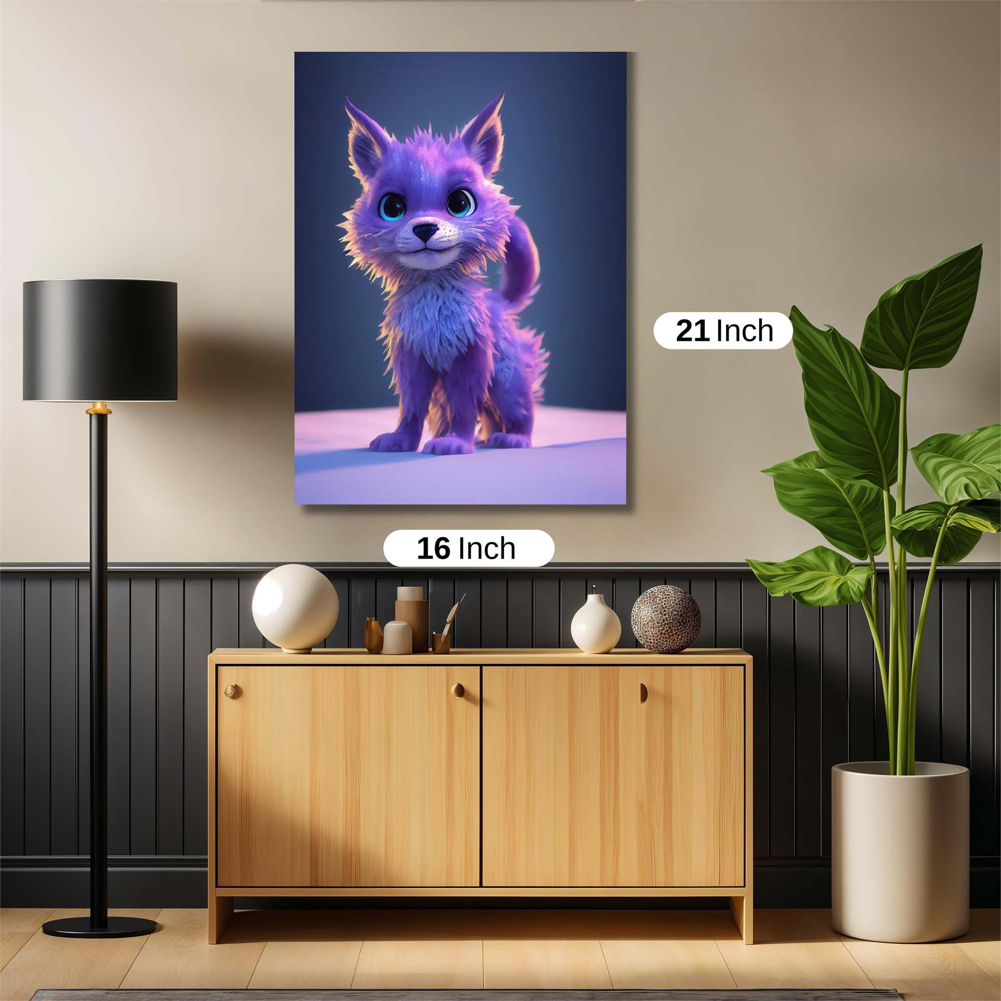 Violet Whimsy Safe Wall Magnetic / M