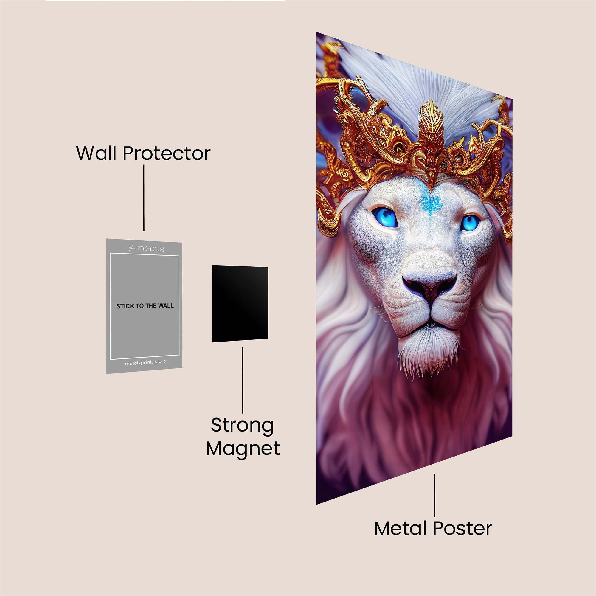 Lion Majesty Safe Wall Magnetic / M