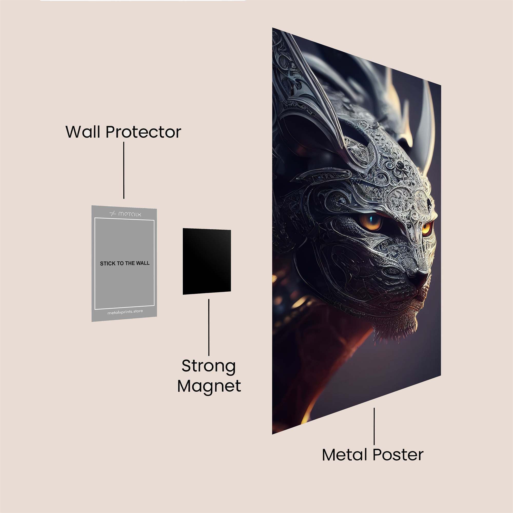 Ornate Sentinel Safe Wall Magnetic / M