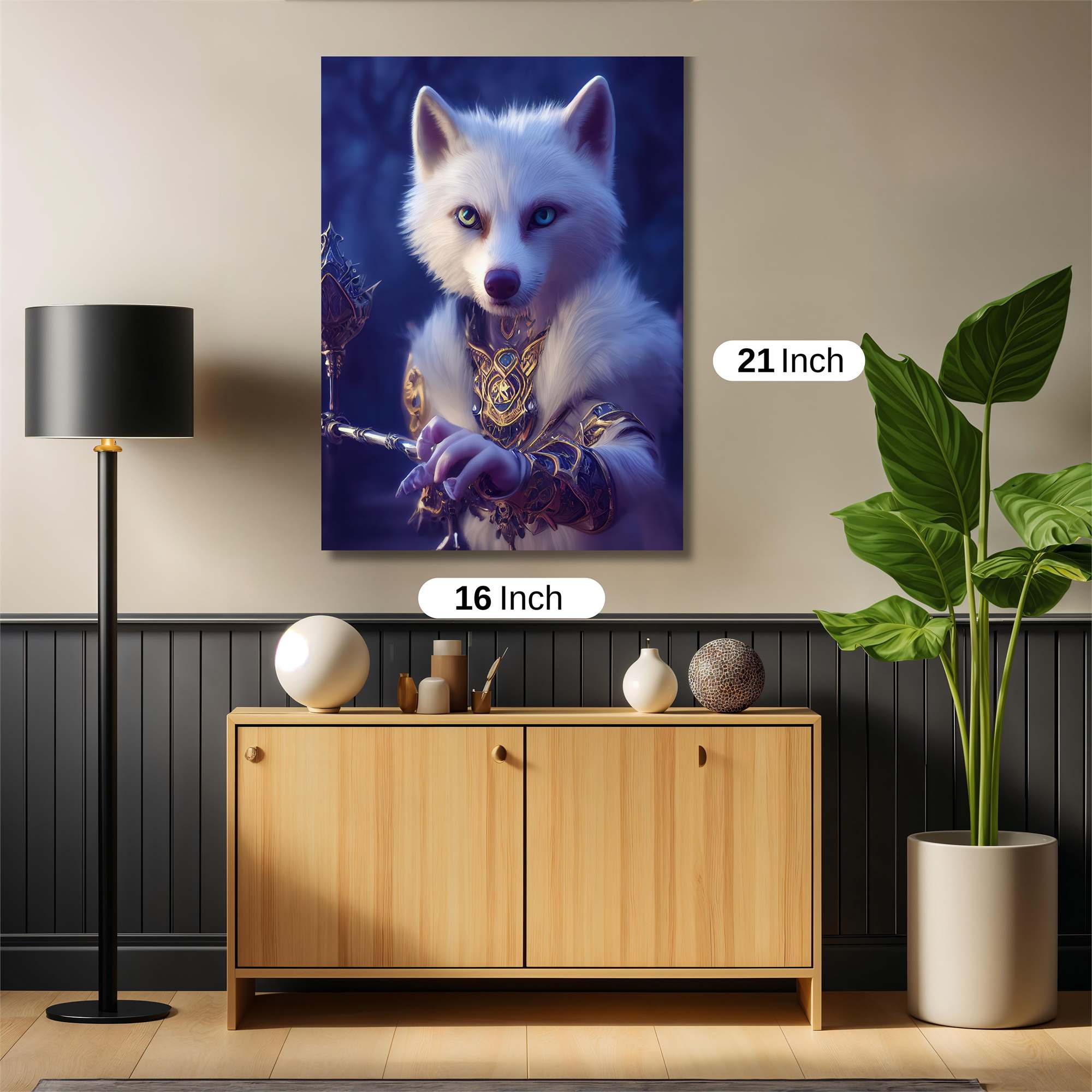 Mystic Wolf Safe Wall Magnetic / M