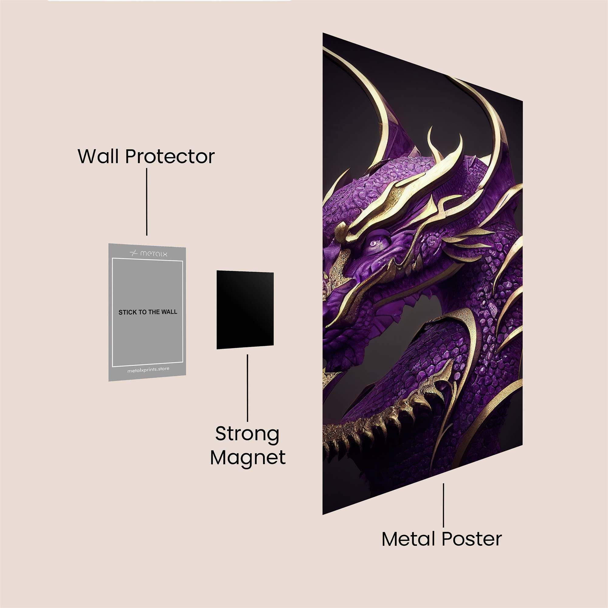 Regal Dragon Safe Wall Magnetic / M