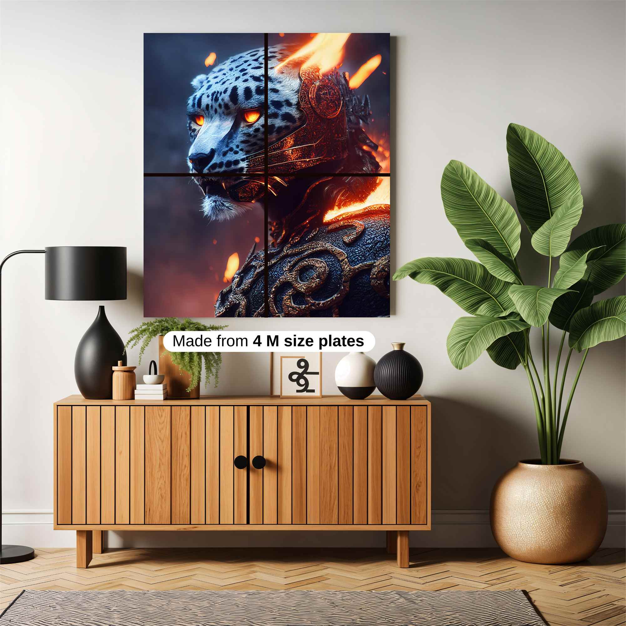 Leopard Blaze Safe Wall Magnetic / M