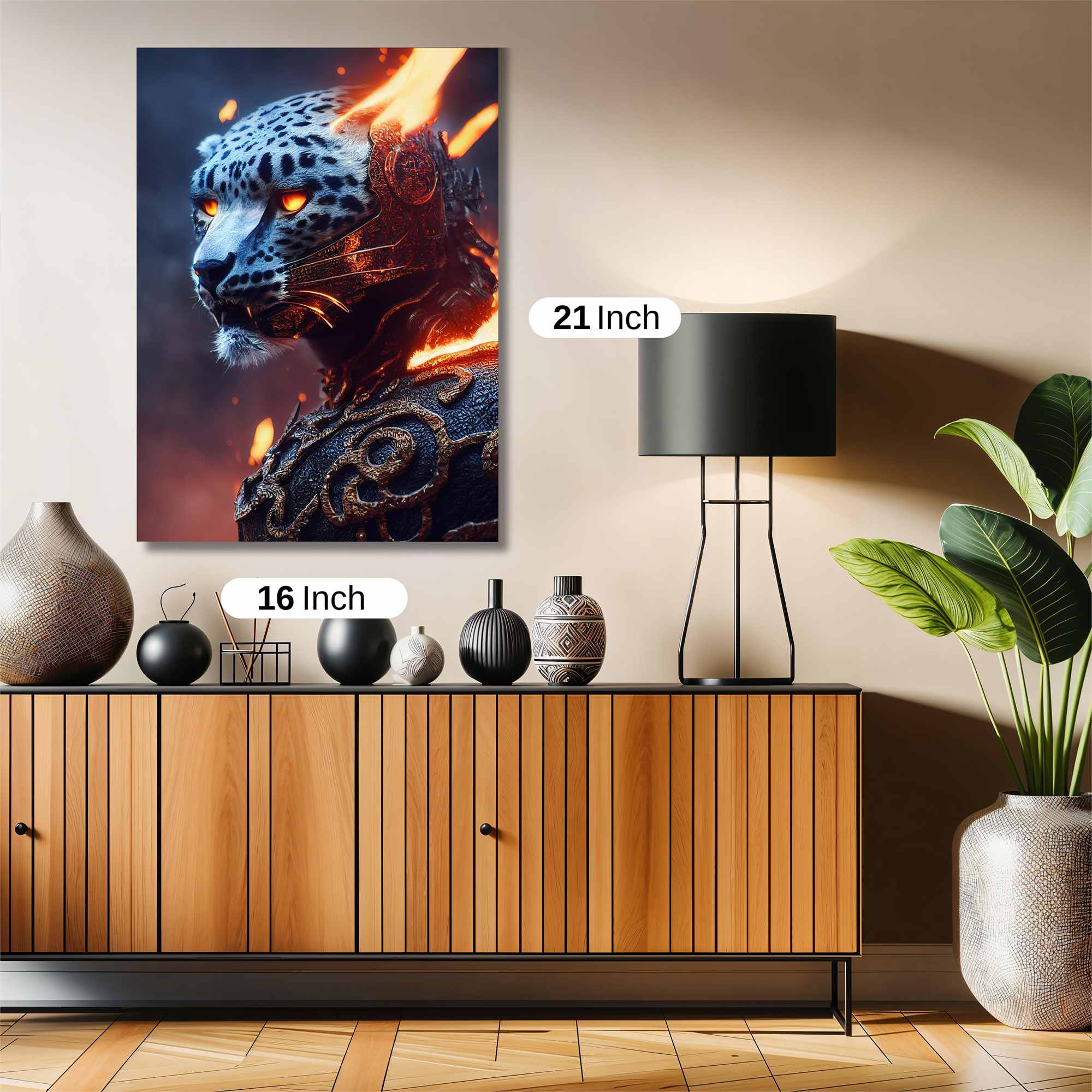 Leopard Blaze Safe Wall Magnetic / M