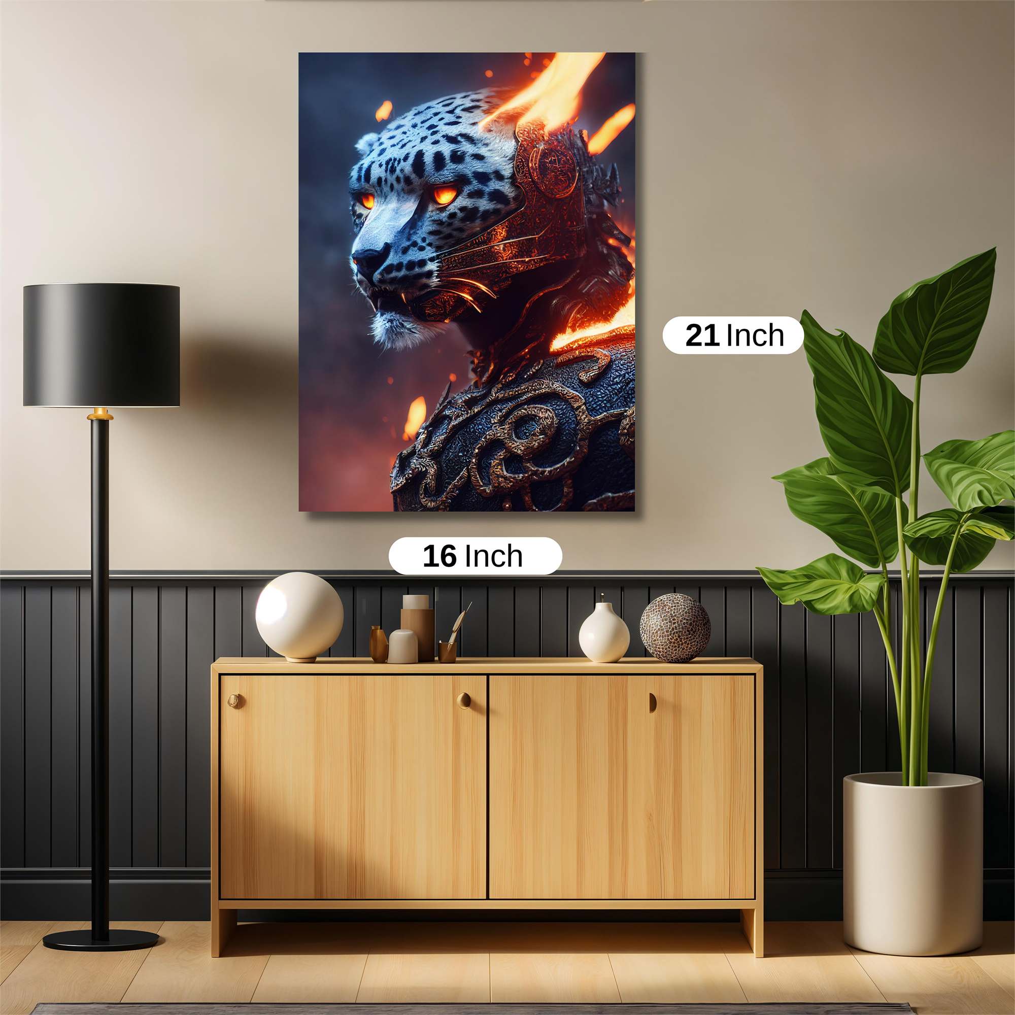 Leopard Blaze Safe Wall Magnetic / M