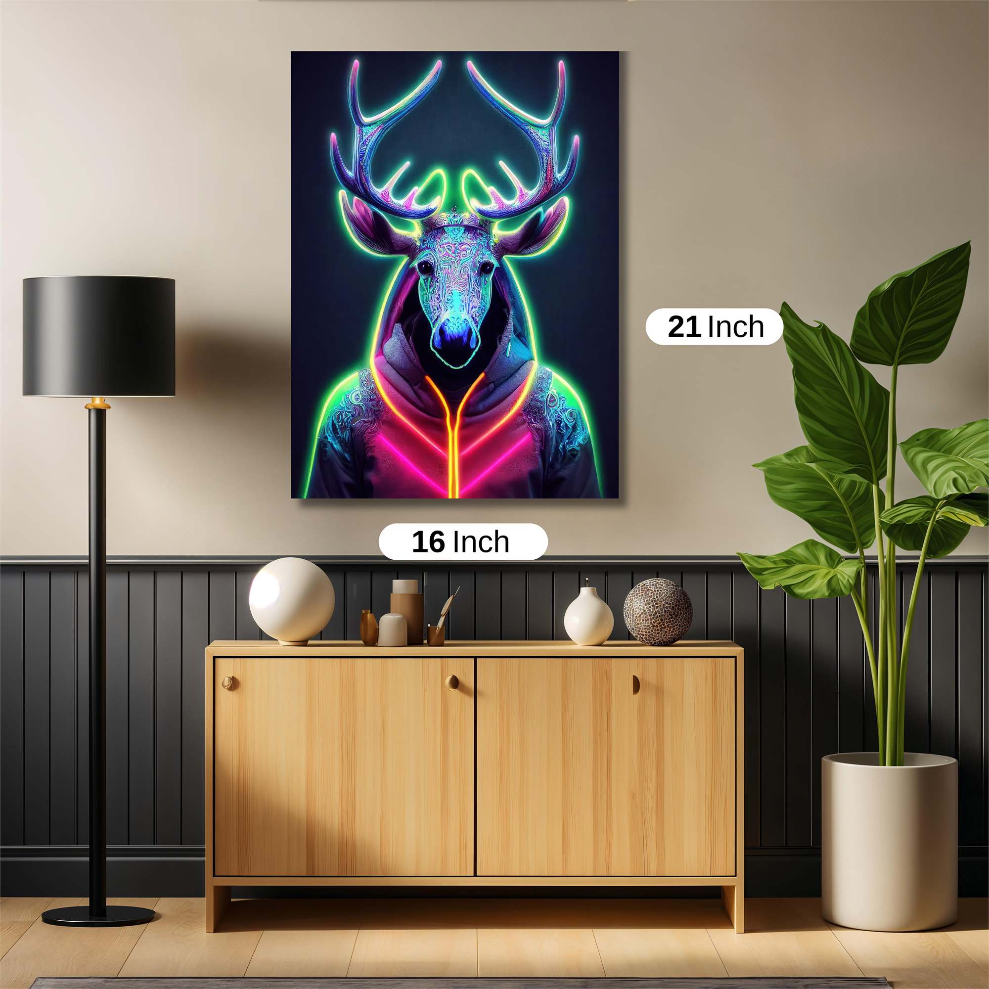 Neon Stag Safe Wall Magnetic / M