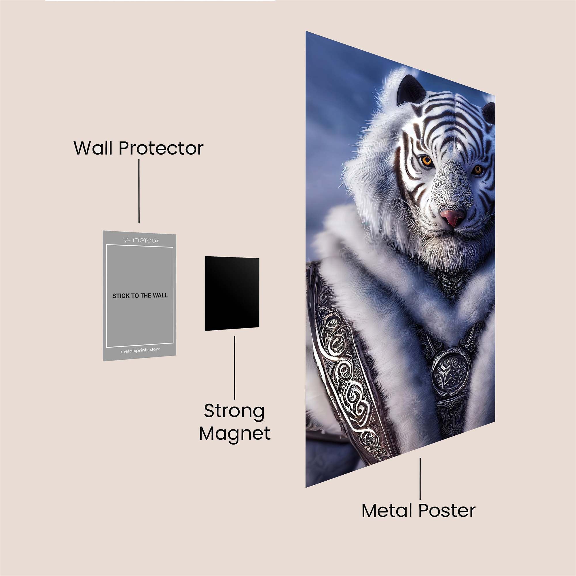 Tiger Majesty Safe Wall Magnetic / M