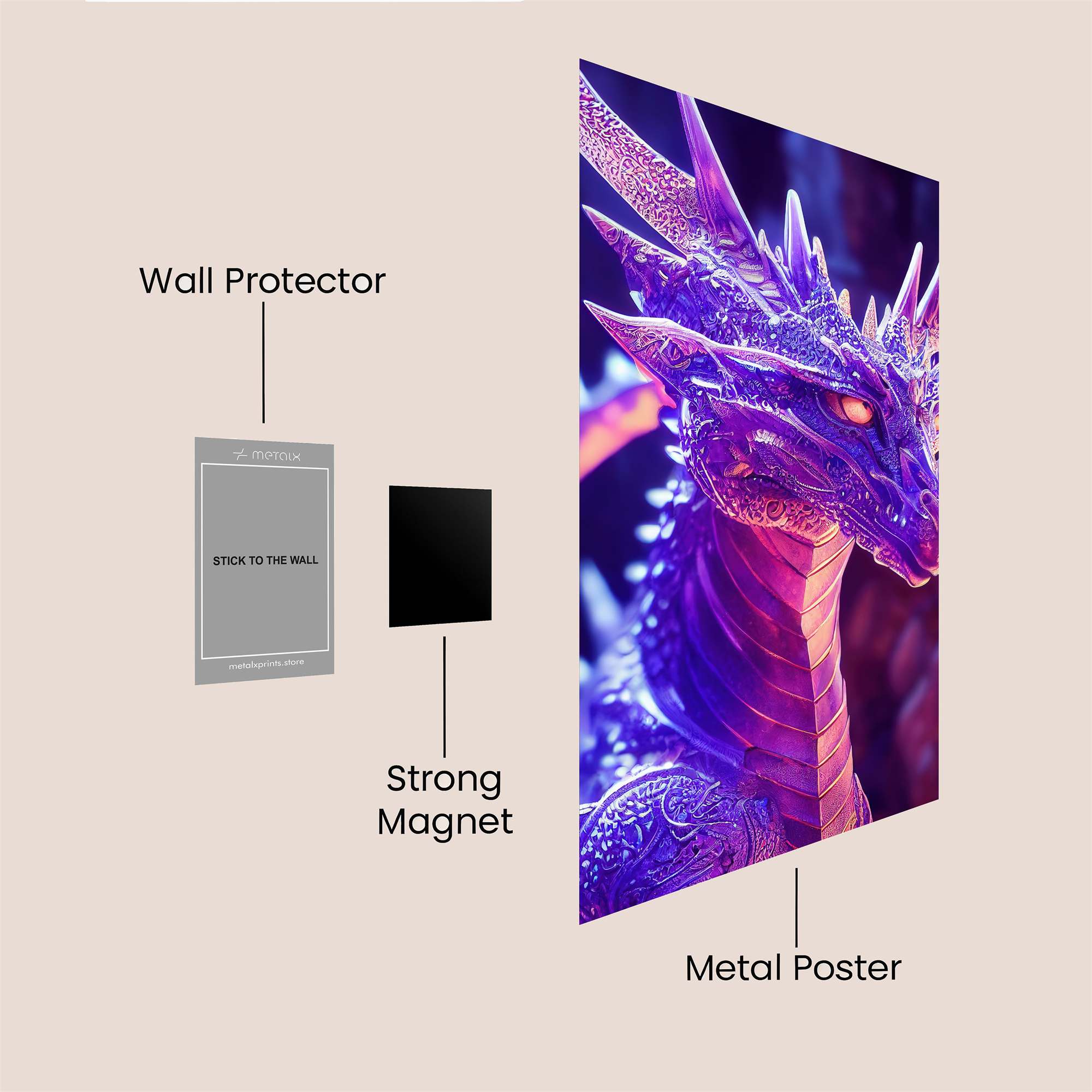 Dragon Enigma Safe Wall Magnetic / M