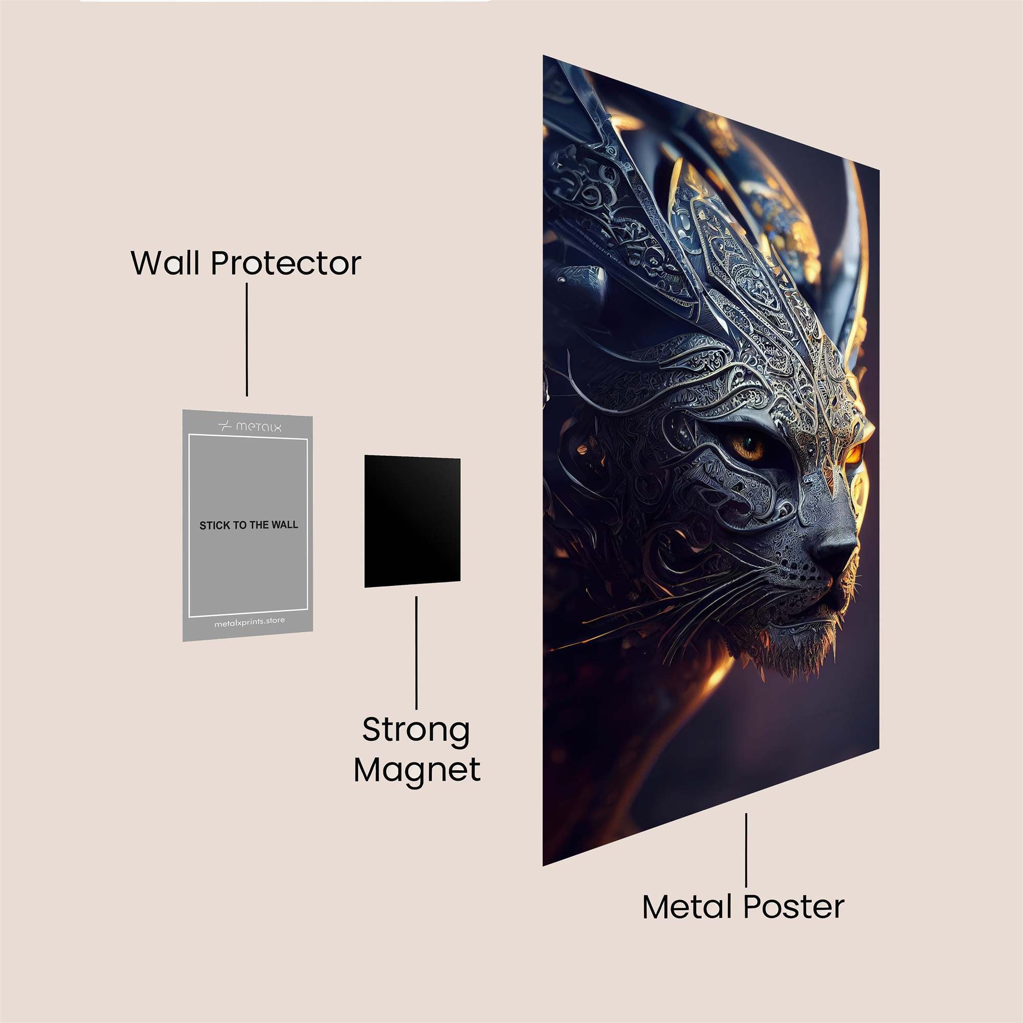 Ornate Majesty Safe Wall Magnetic / M