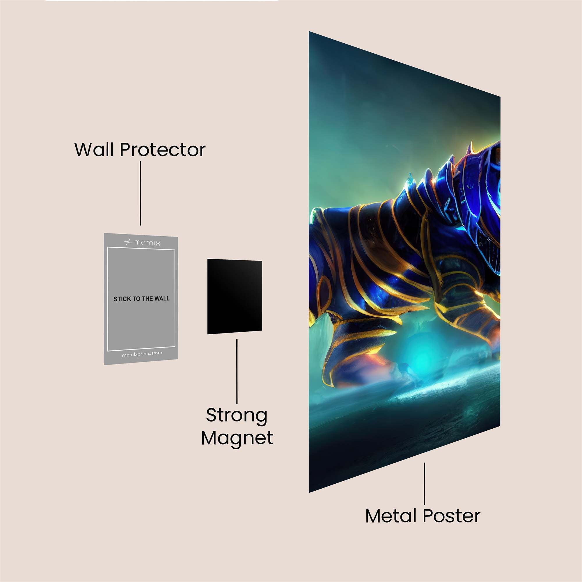 Tiger Radiant Safe Wall Magnetic / M