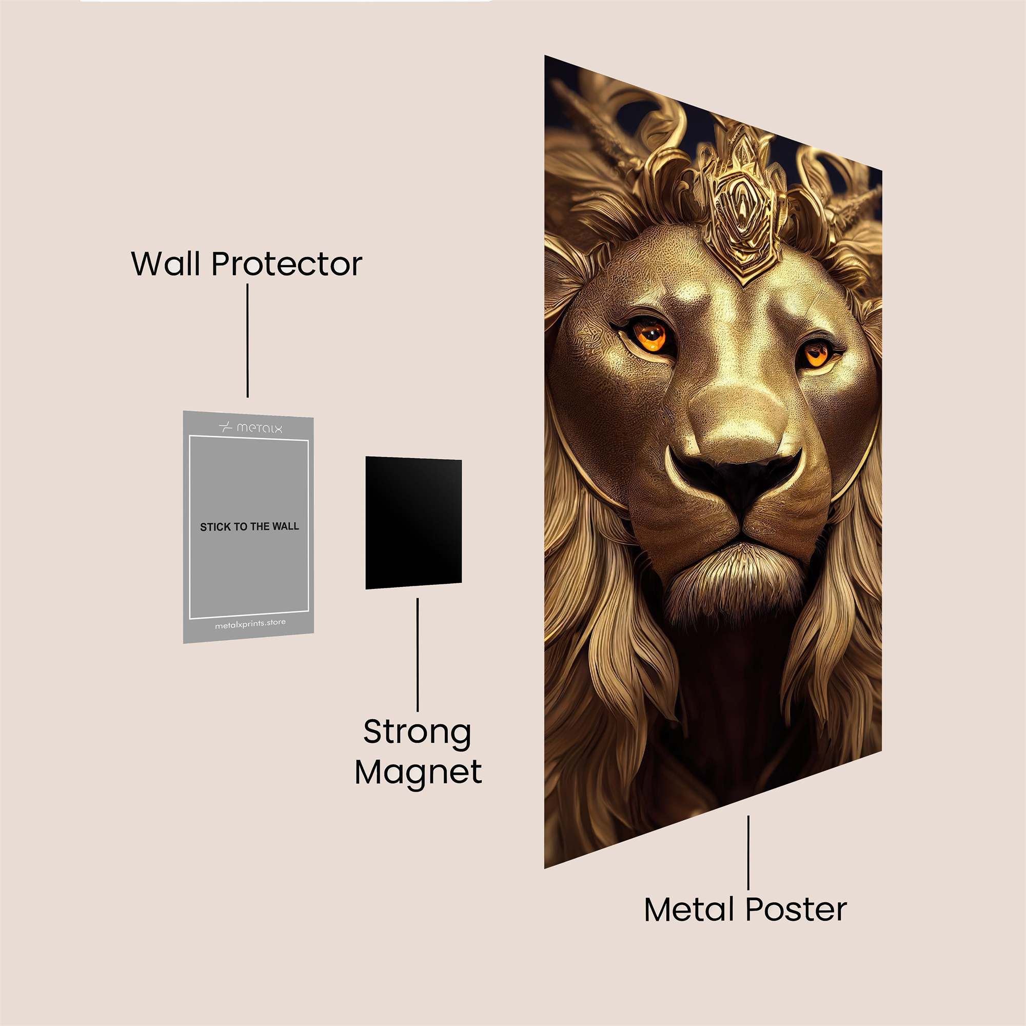Lion Regal Safe Wall Magnetic / M
