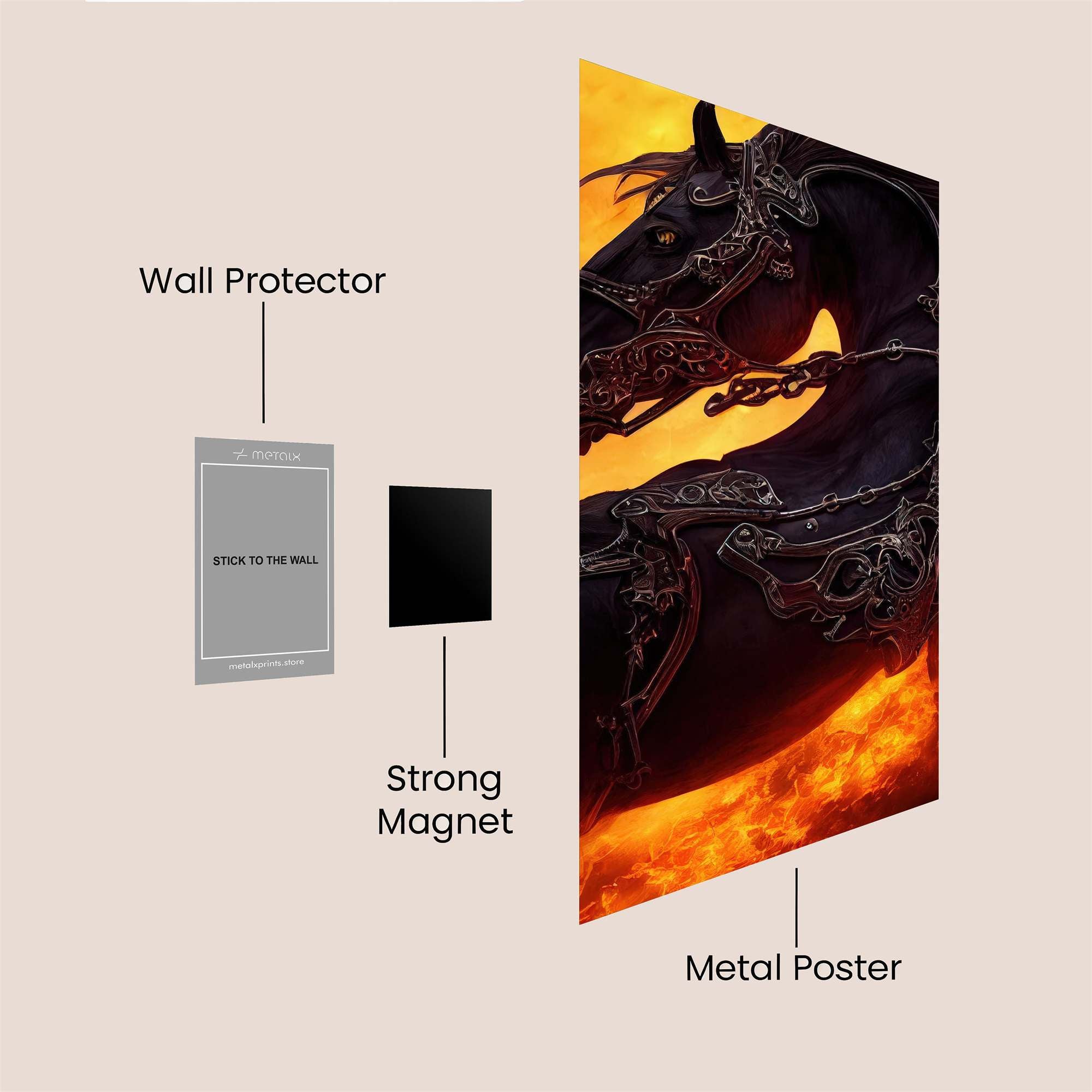 Stallion Inferno Safe Wall Magnetic / M