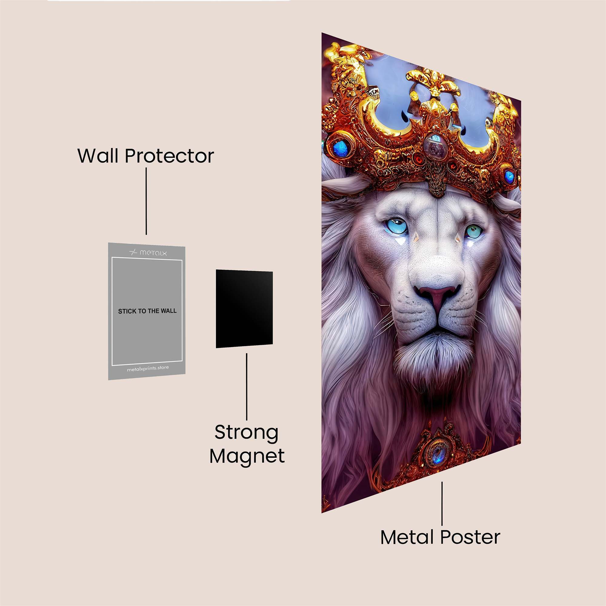 Lion Majesty Safe Wall Magnetic / M