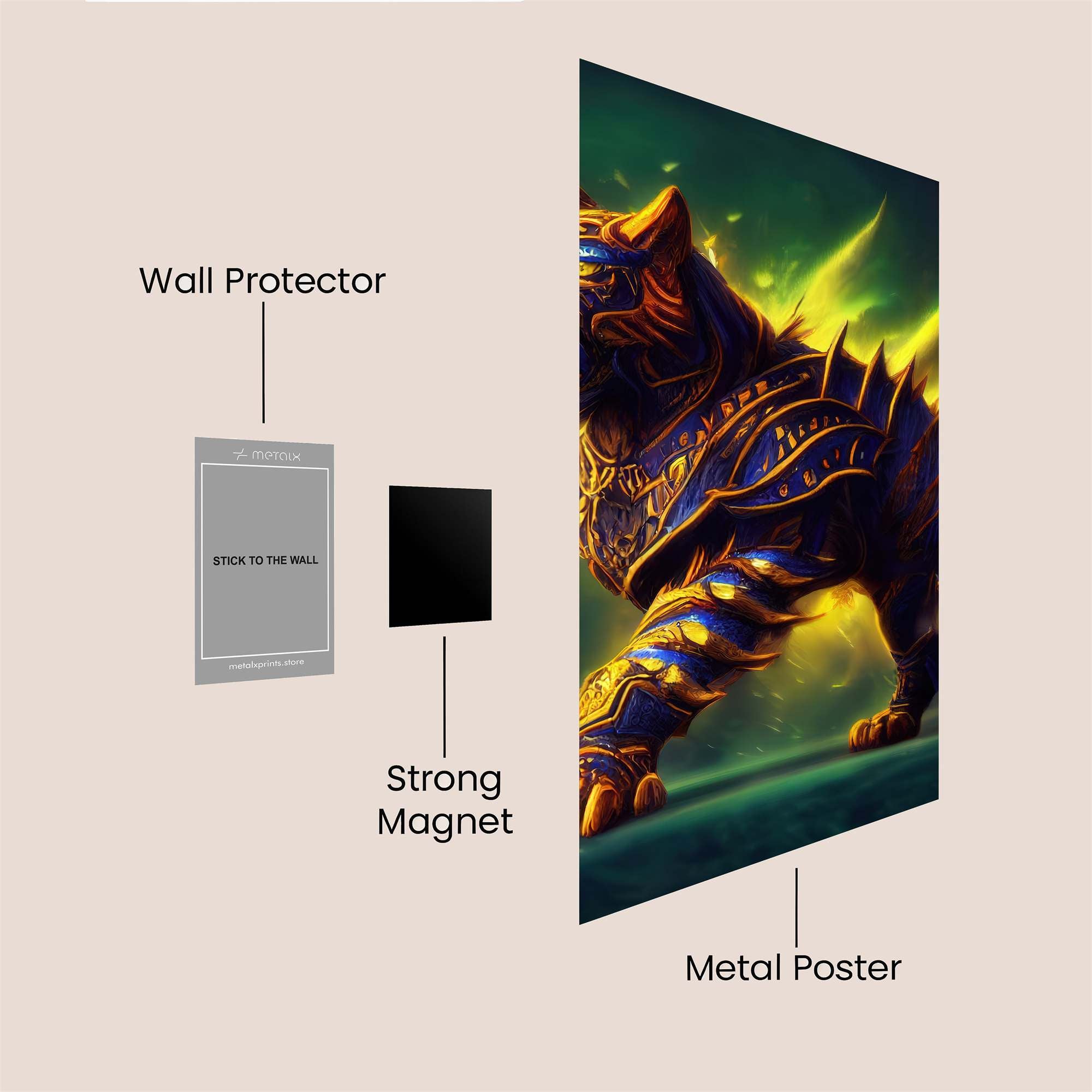 Tiger Majesty Safe Wall Magnetic / M