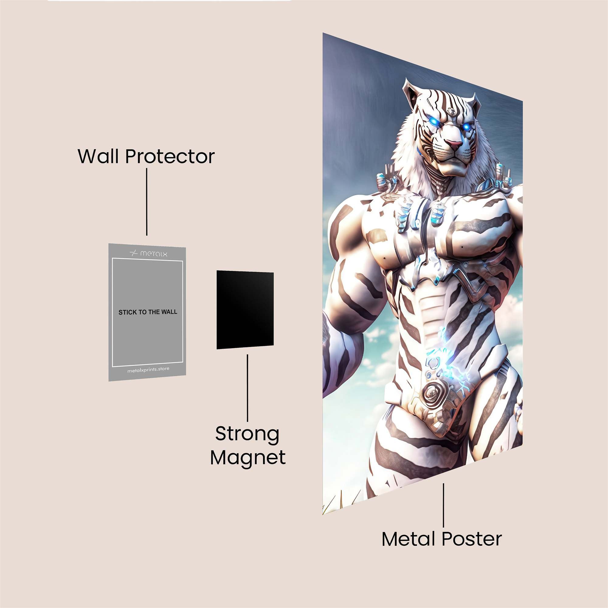 Tiger Fusion Safe Wall Magnetic / M