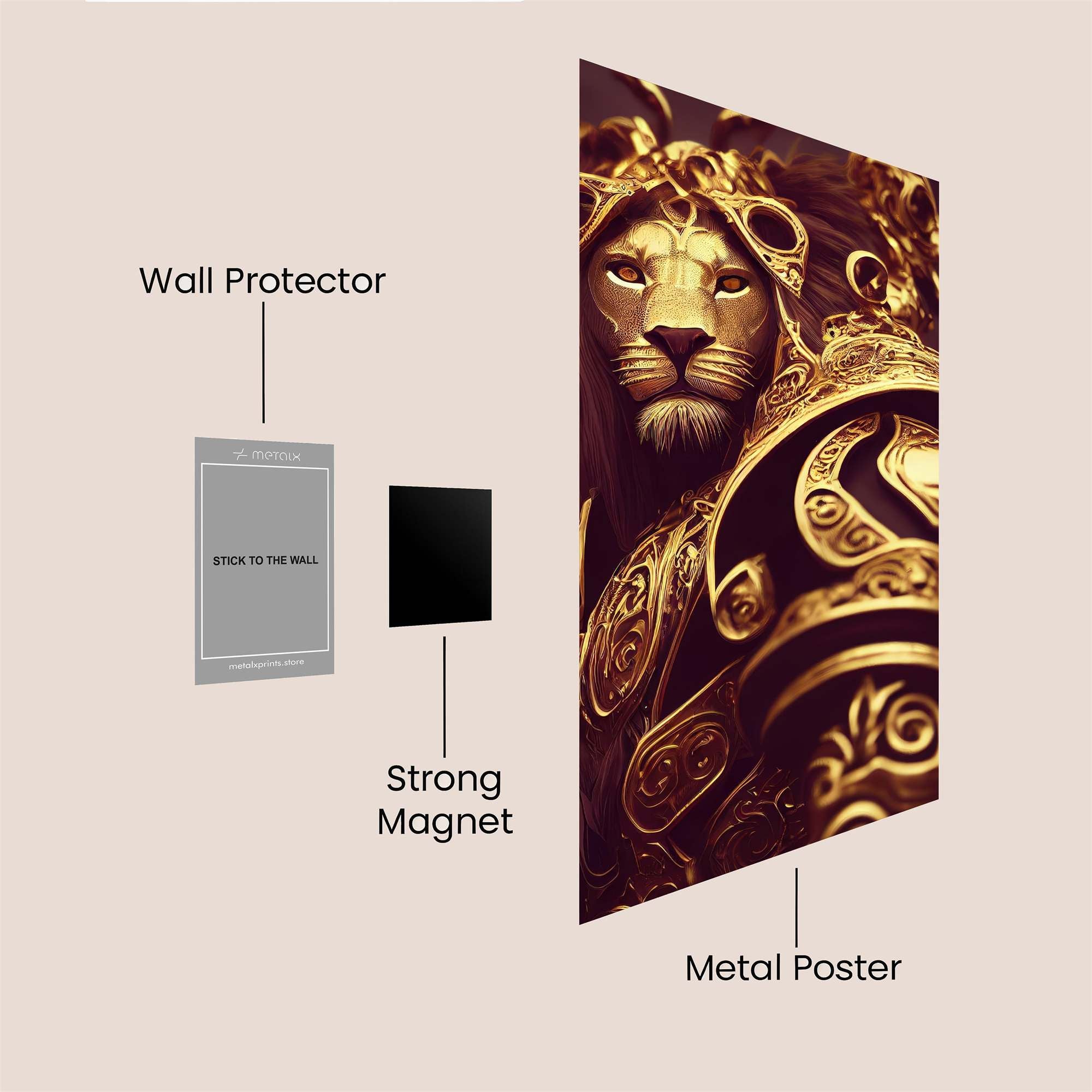 Lion Regal Safe Wall Magnetic / M