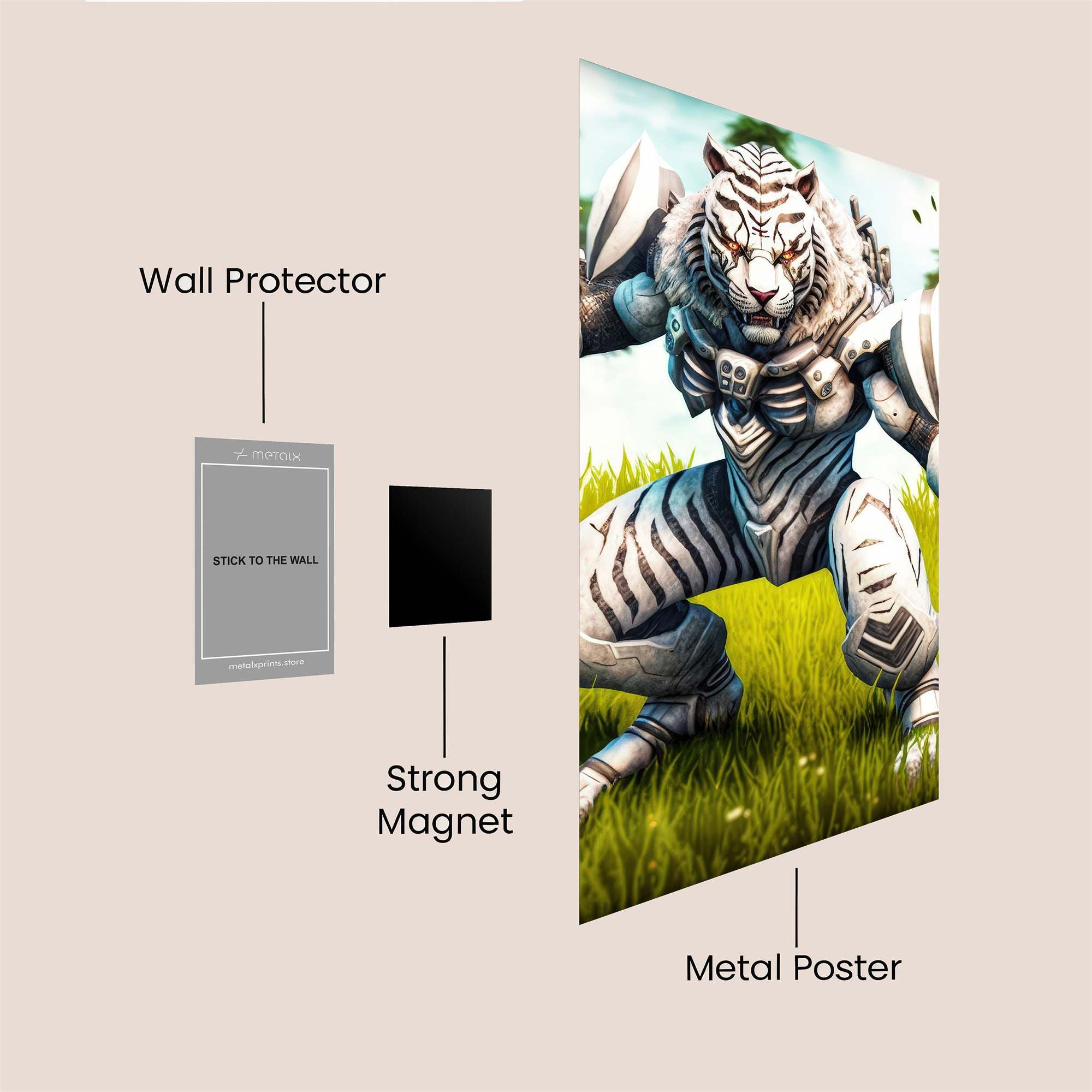 Tiger Fury Safe Wall Magnetic / M