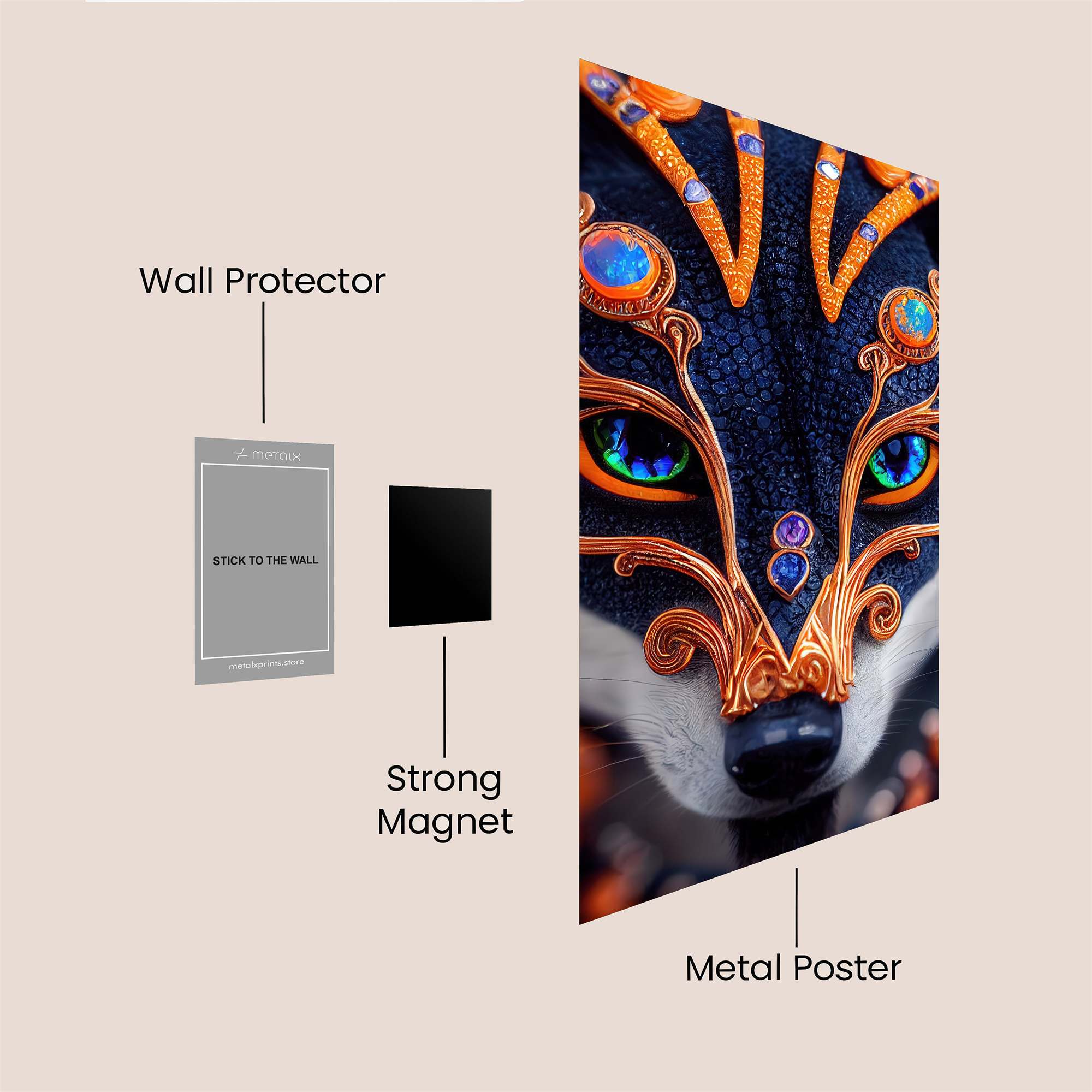 Fox Enchantment Safe Wall Magnetic / M