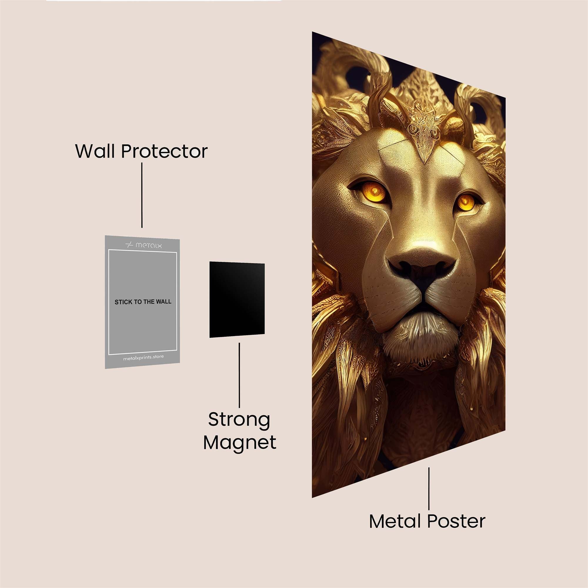 Tiger Majesty Safe Wall Magnetic / M