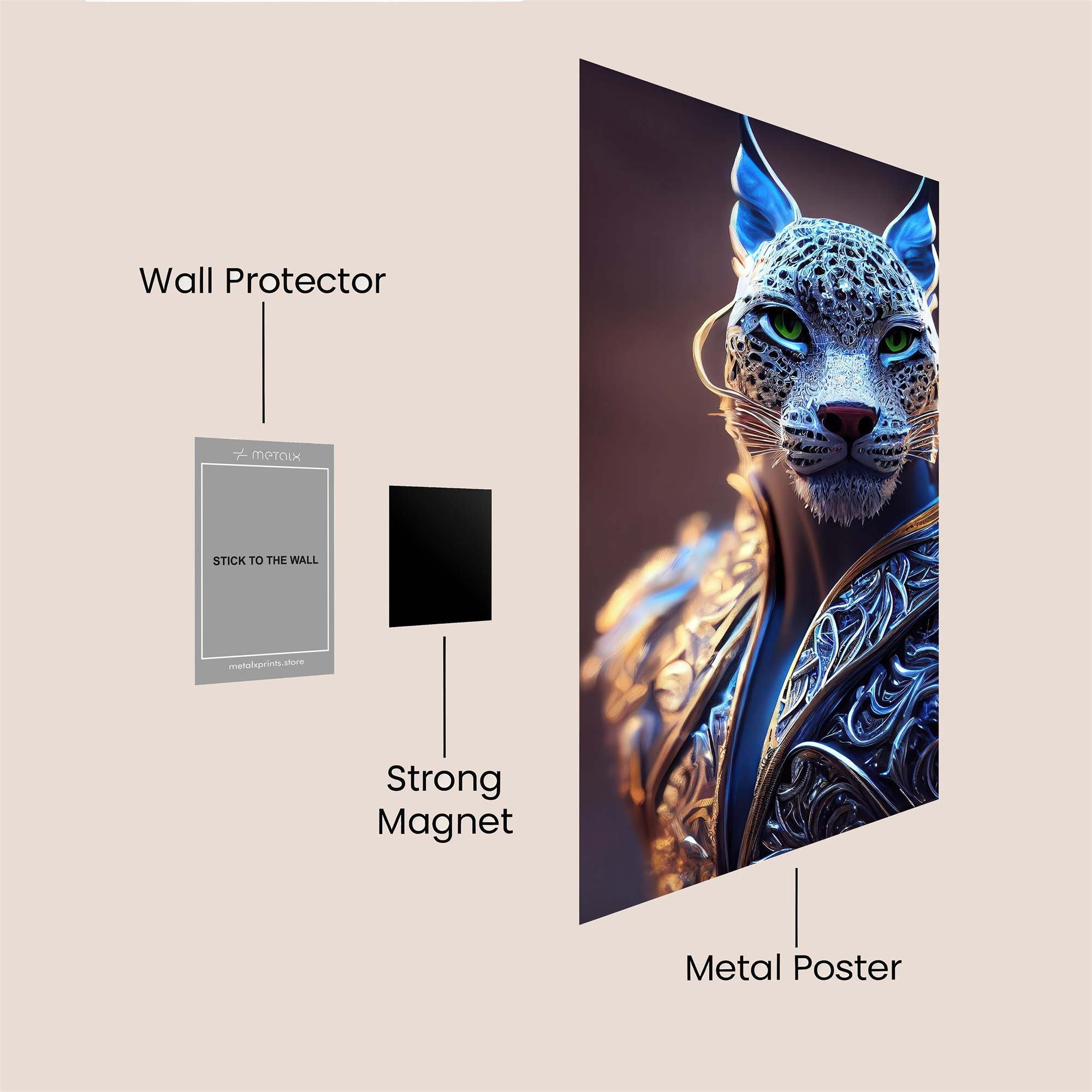 Leopard Royal Safe Wall Magnetic / M