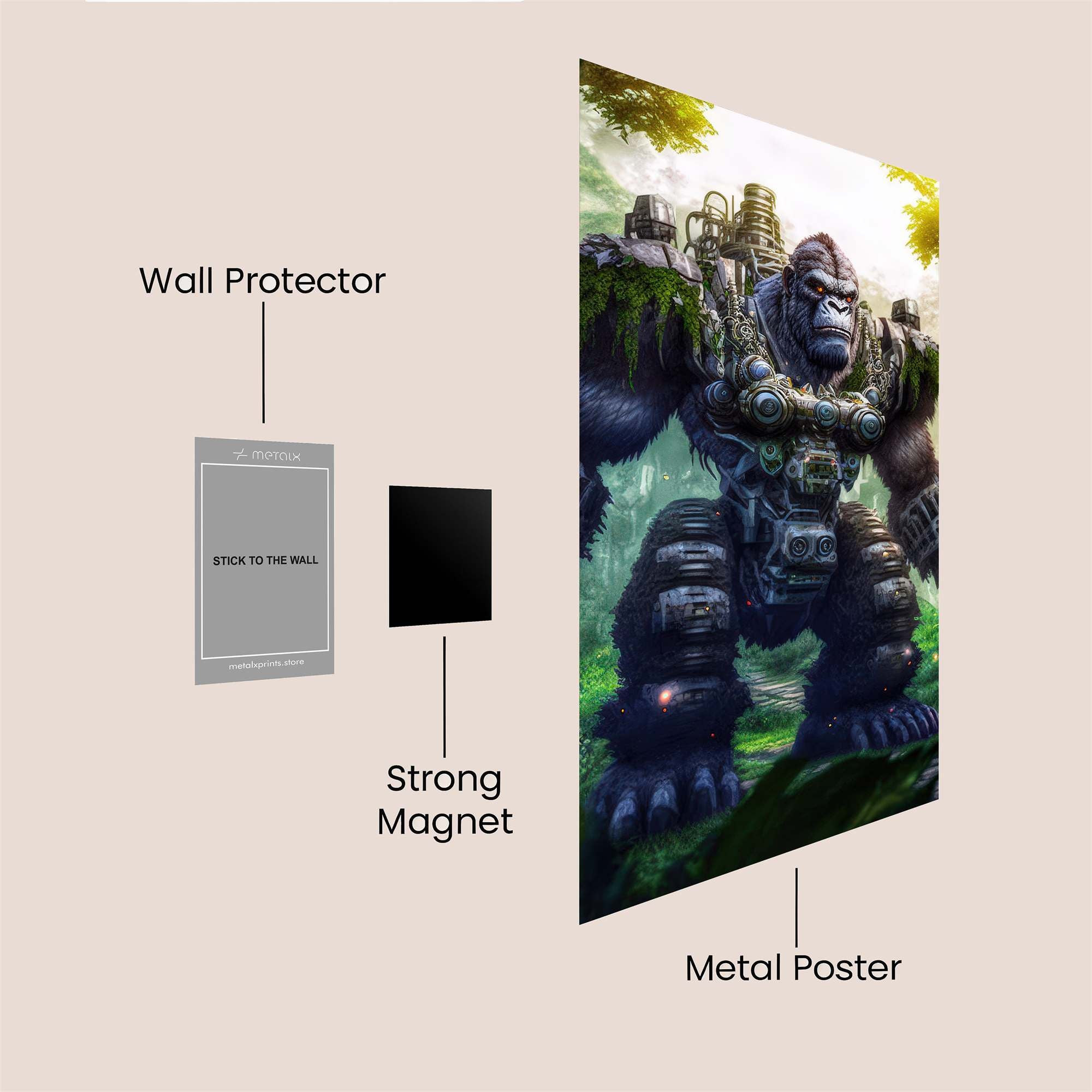Mecha Kong Safe Wall Magnetic / M