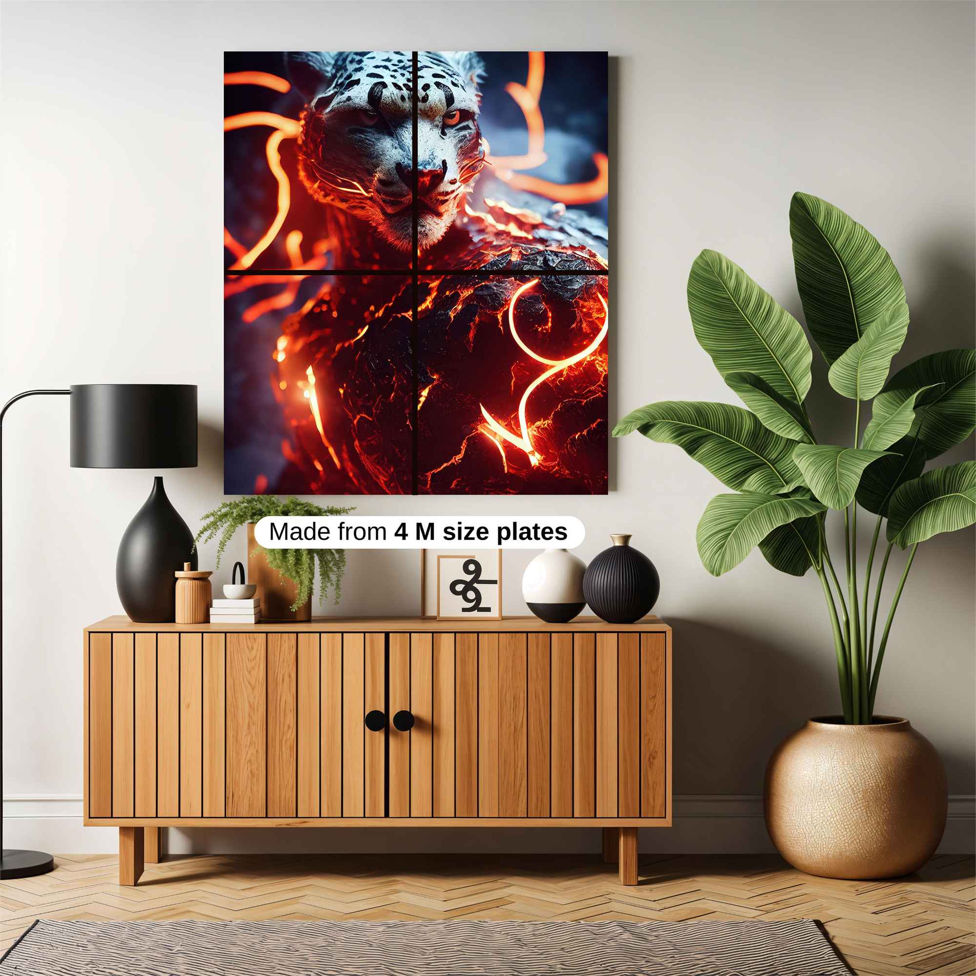 Leopard Blaze Safe Wall Magnetic / M