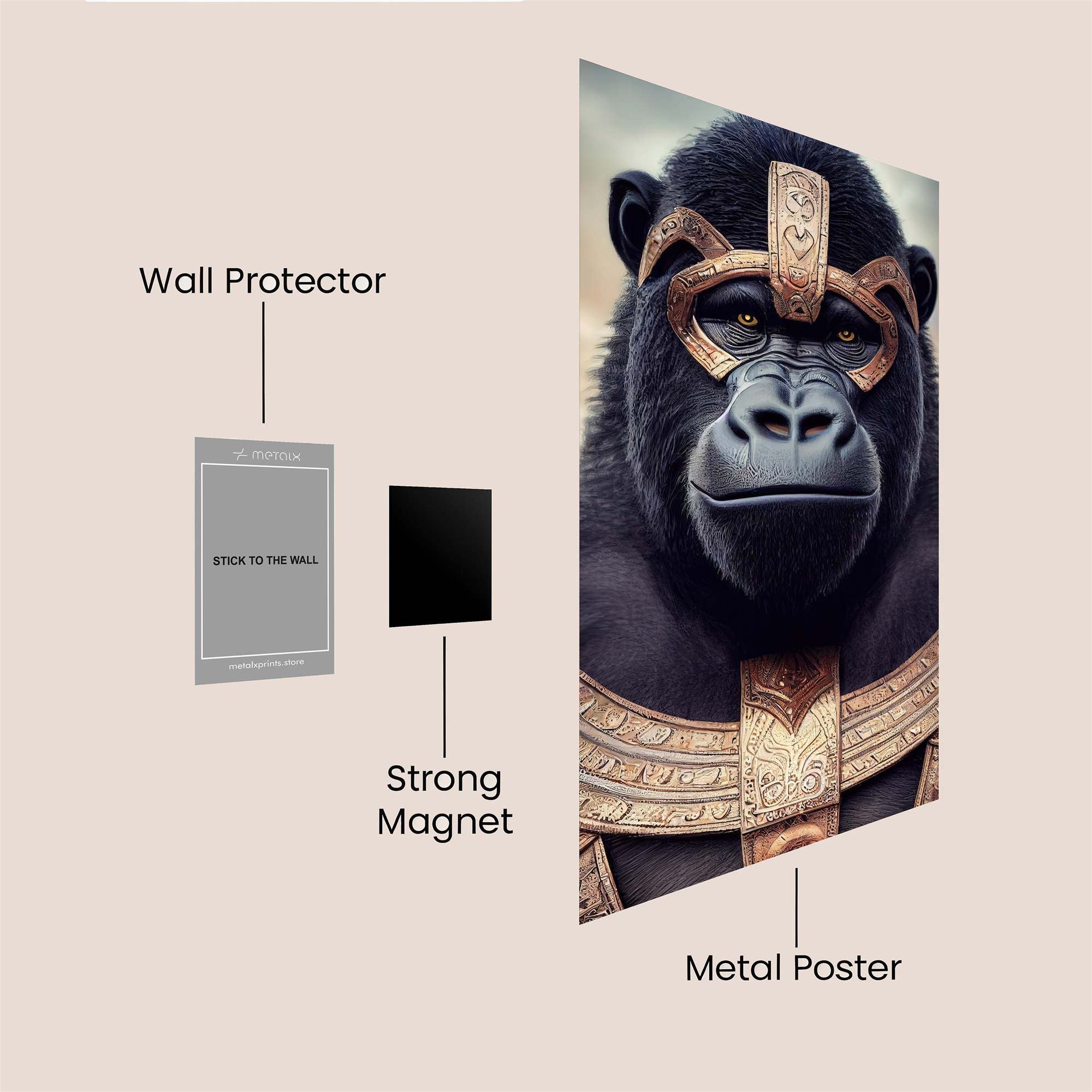 Gorilla Royalty Safe Wall Magnetic / M