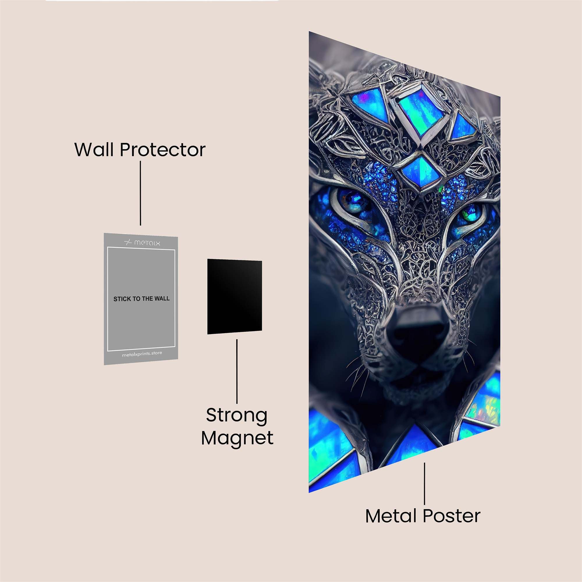 Wolf Enigma Safe Wall Magnetic / M