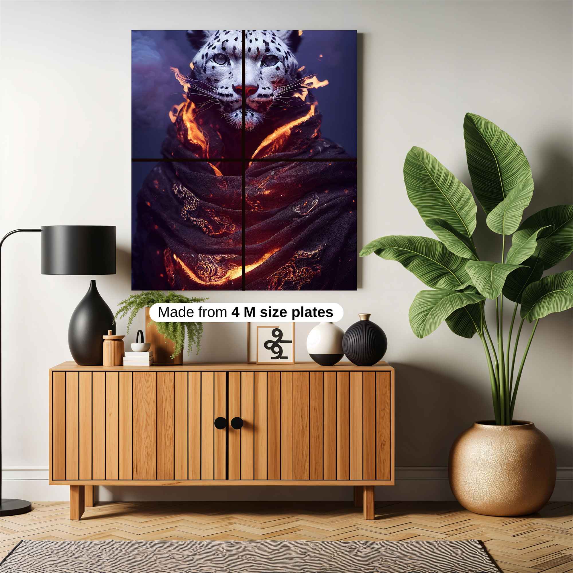 Leopard Blaze Safe Wall Magnetic / M