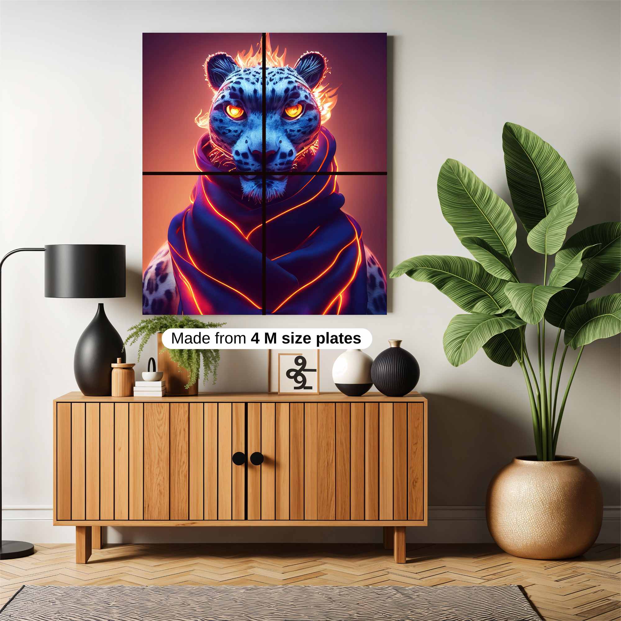 Leopard Blaze Safe Wall Magnetic / M