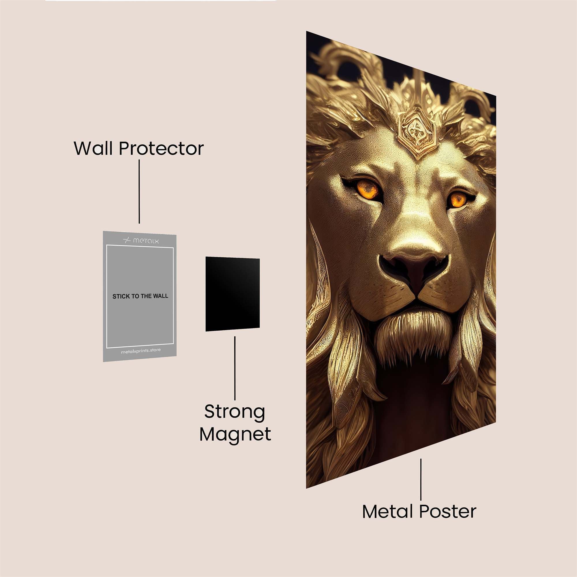 Golden Majesty Safe Wall Magnetic / M