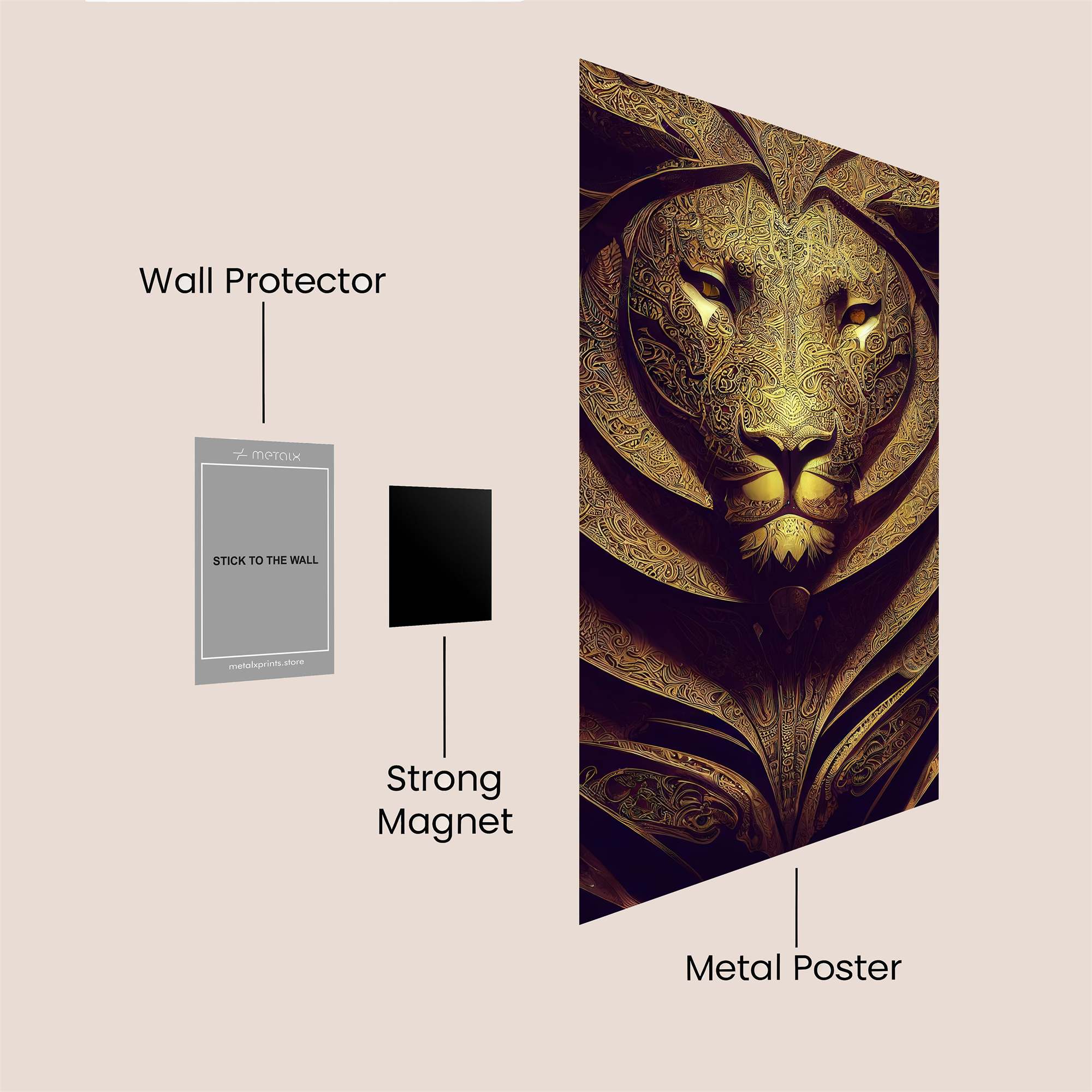 Lion Majesty Safe Wall Magnetic / M
