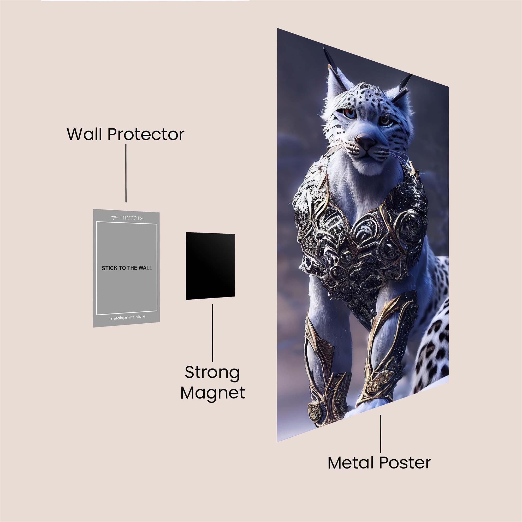 Regal Snowcat Safe Wall Magnetic / M