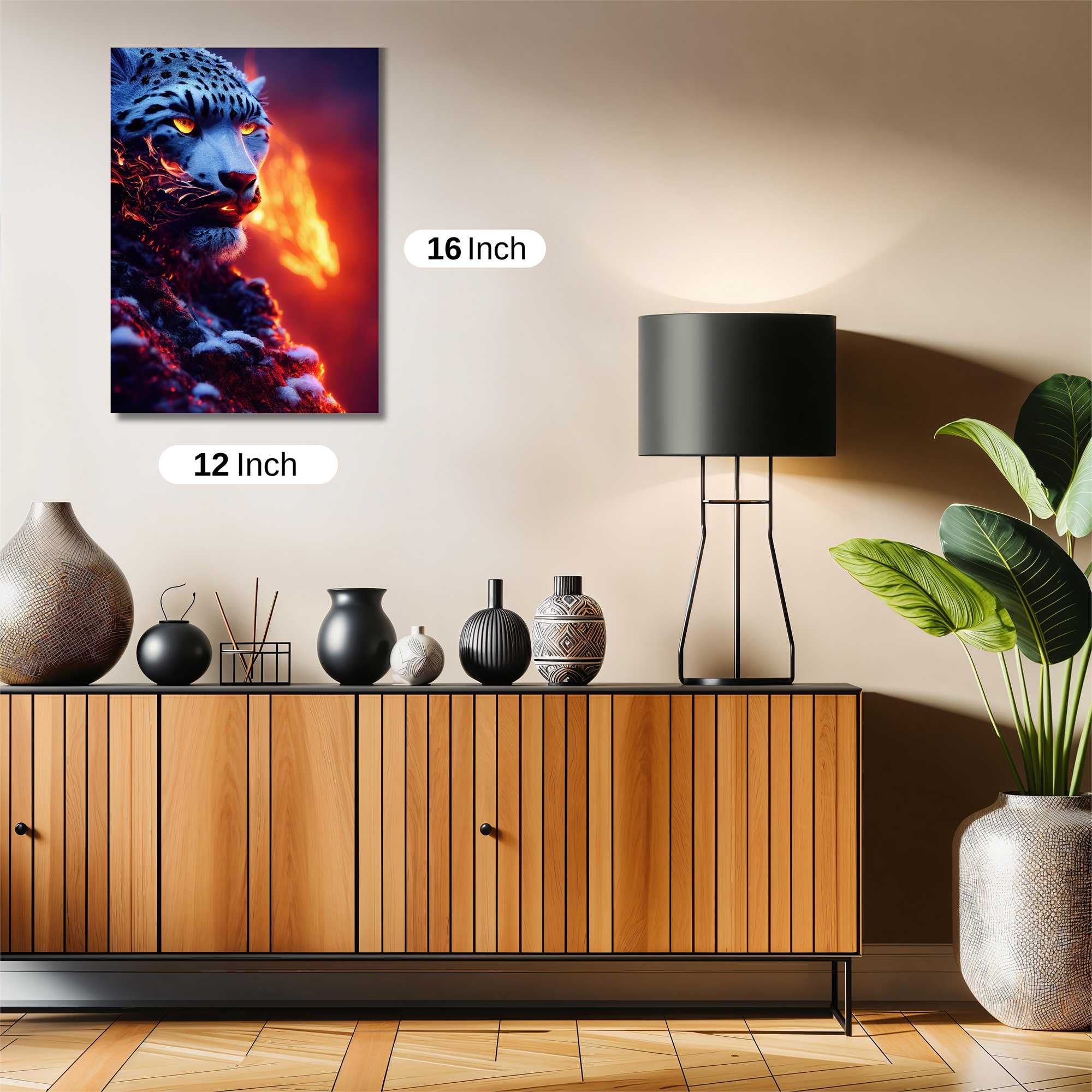 Leopard Inferno Safe Wall Magnetic / M