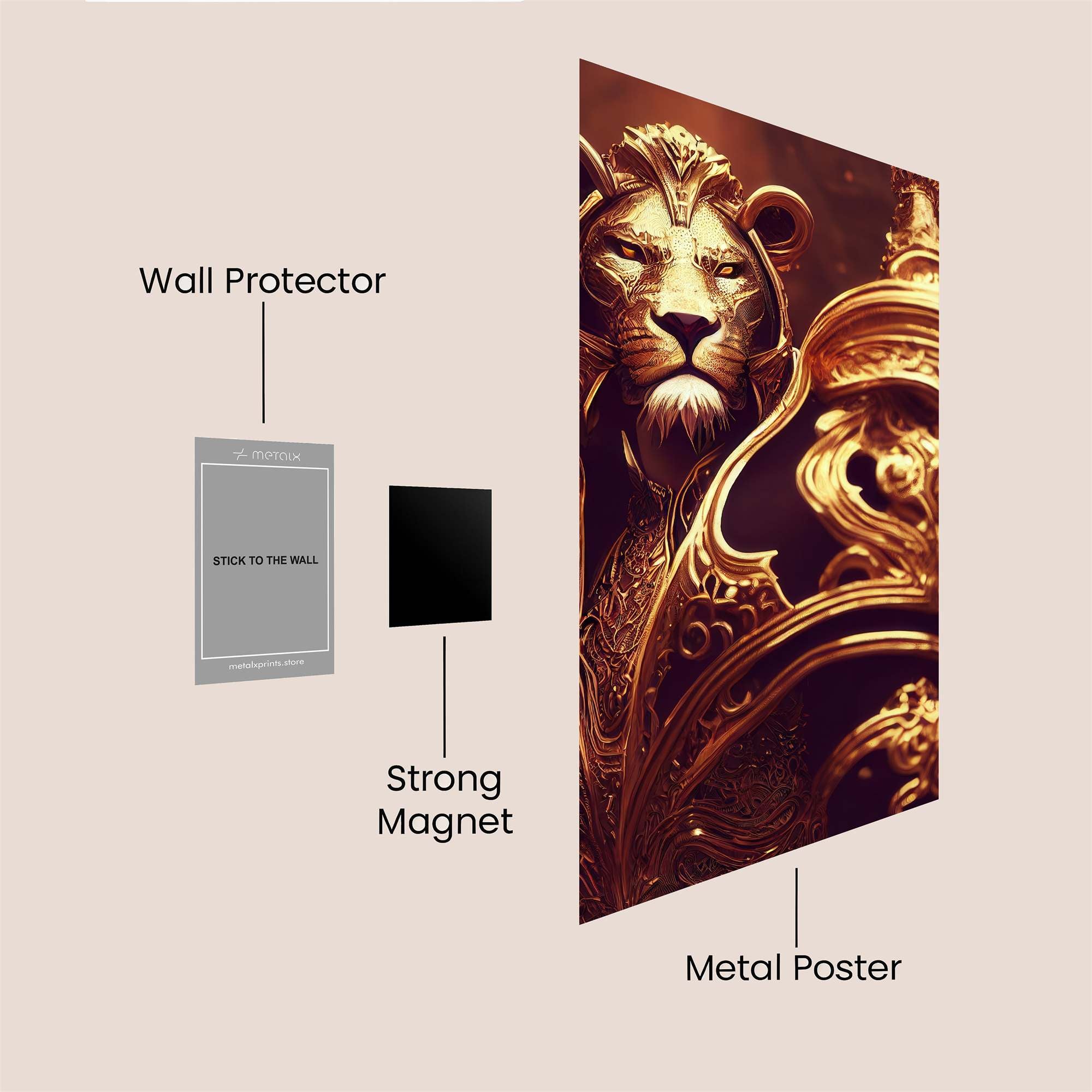 Lion Regal Safe Wall Magnetic / M