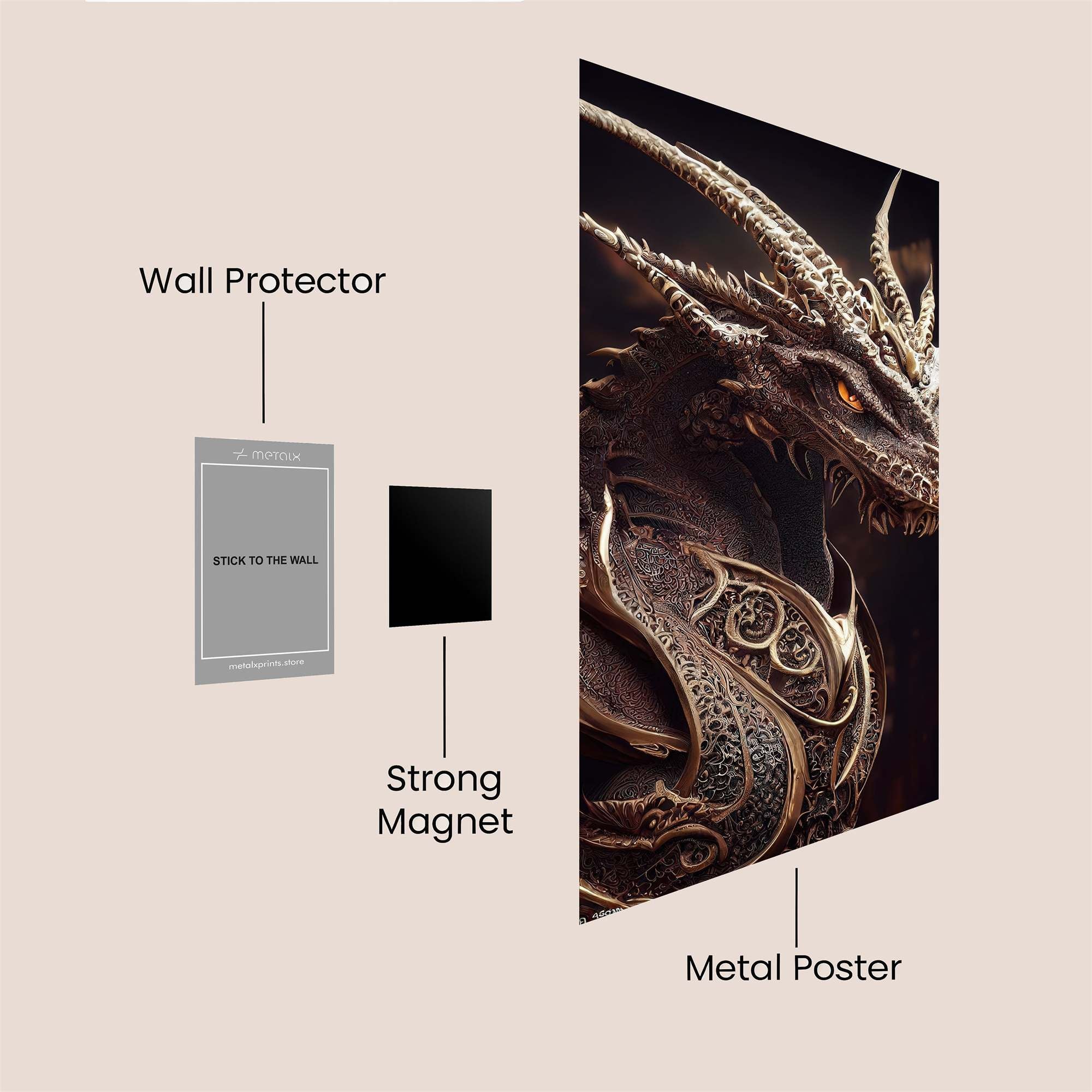 Lion Majesty Safe Wall Magnetic / M