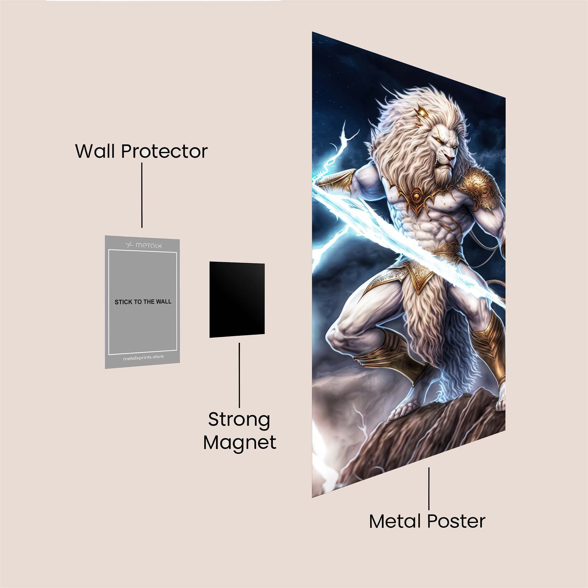 Lion Thunder Safe Wall Magnetic / M