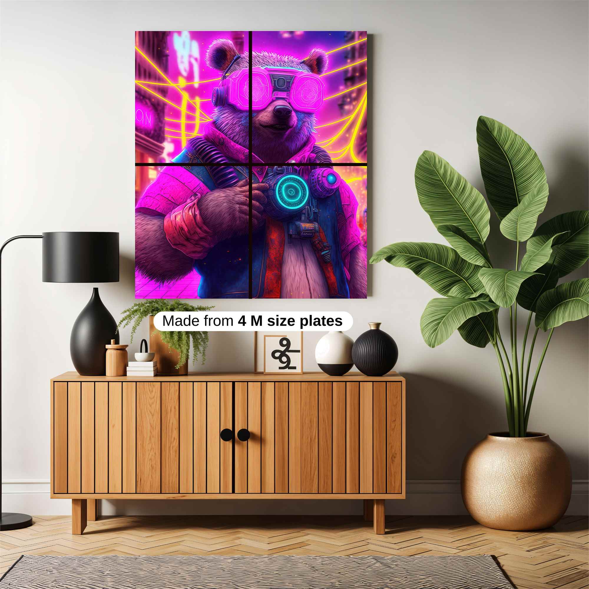 Cyber Bear Safe Wall Magnetic / M