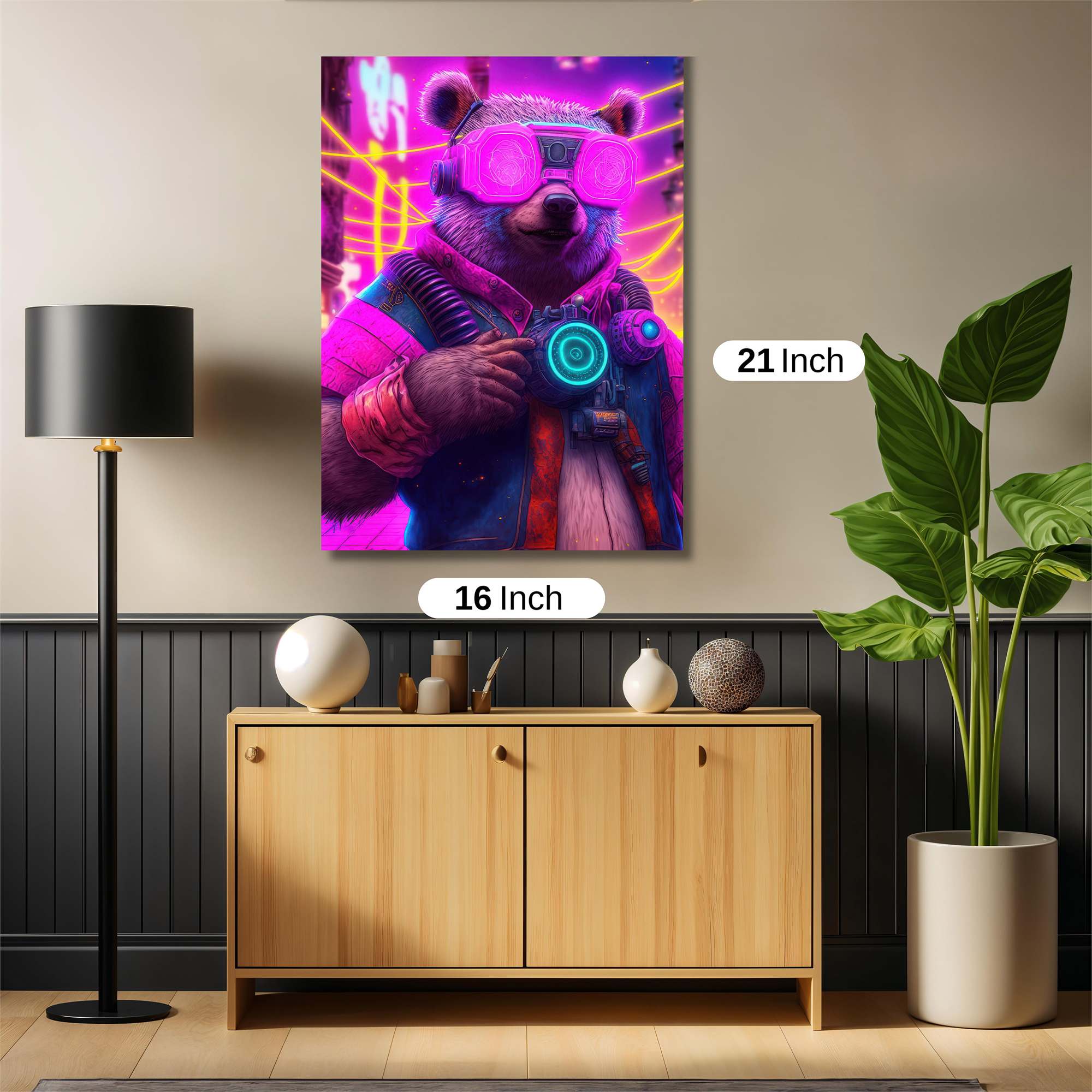 Cyber Bear Safe Wall Magnetic / M