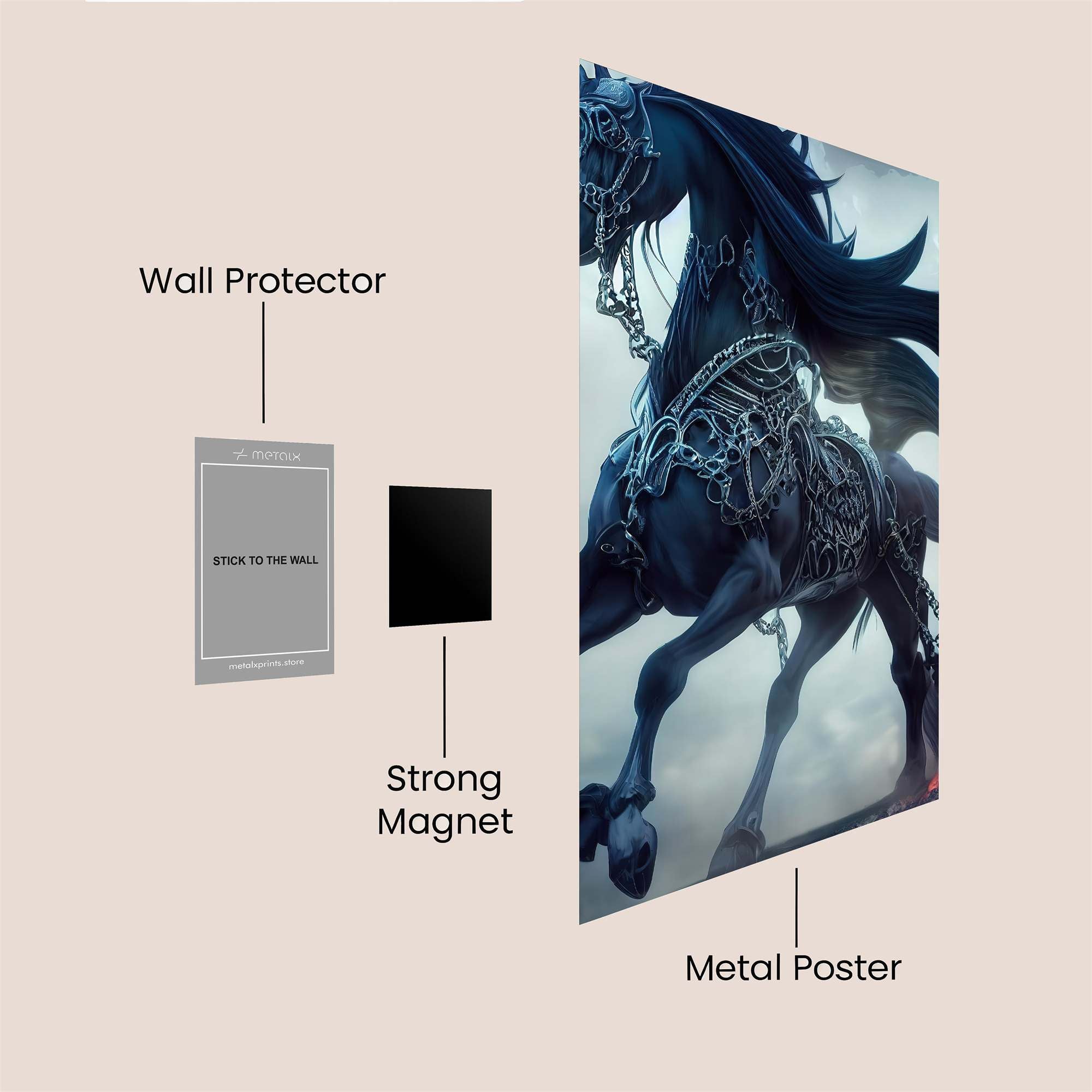 Nightmare Unleashed Safe Wall Magnetic / M