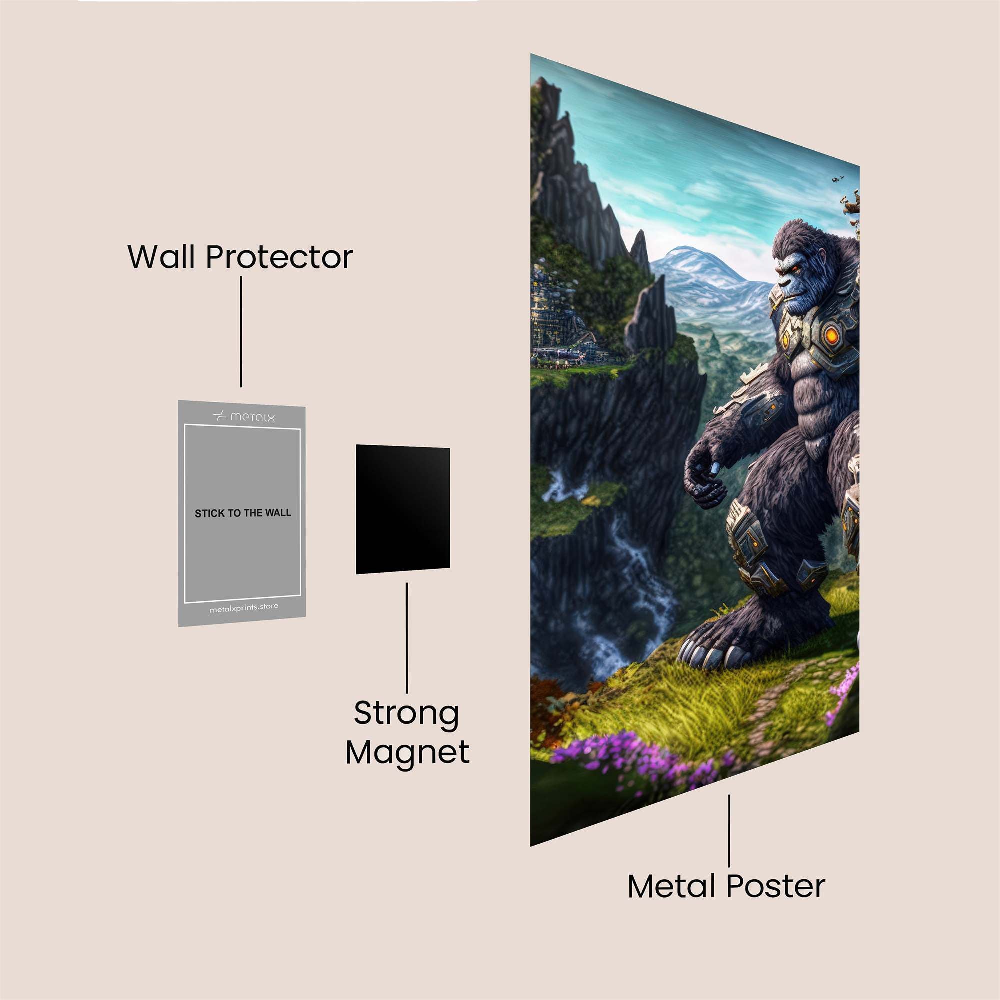 King Valor Safe Wall Magnetic / M