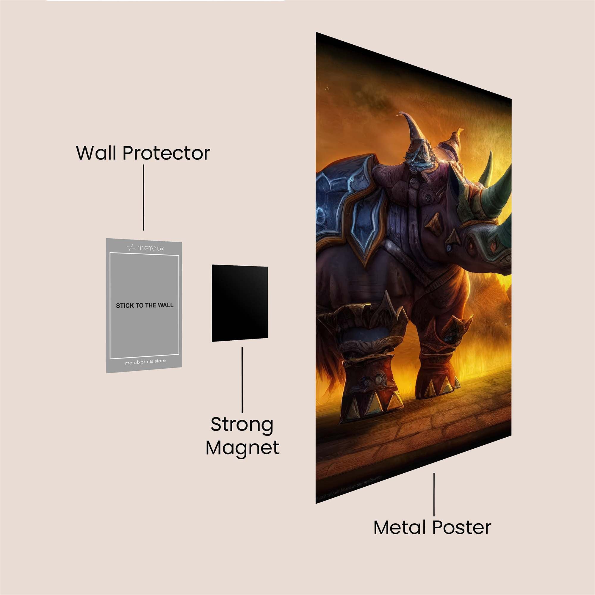 Rhinoceros Regal Safe Wall Magnetic / M