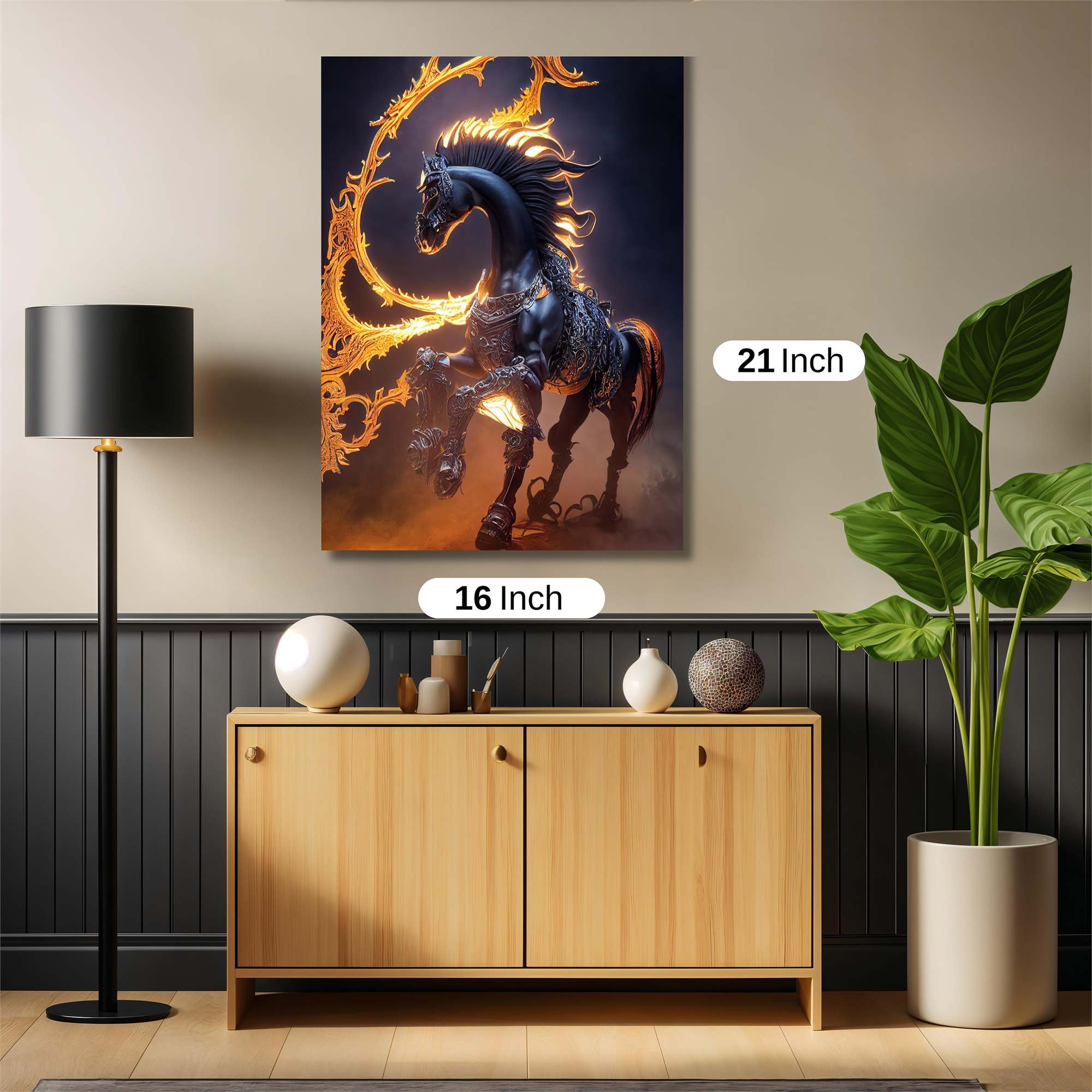 Flame Stallion Safe Wall Magnetic / M