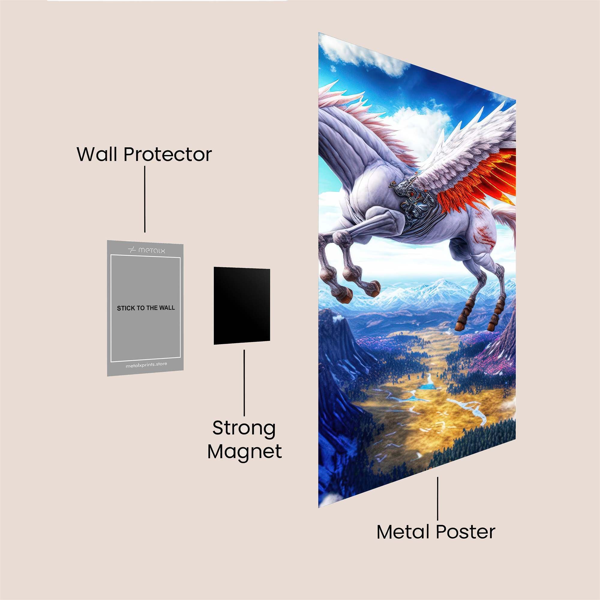 Pegasus Ascent Safe Wall Magnetic / M