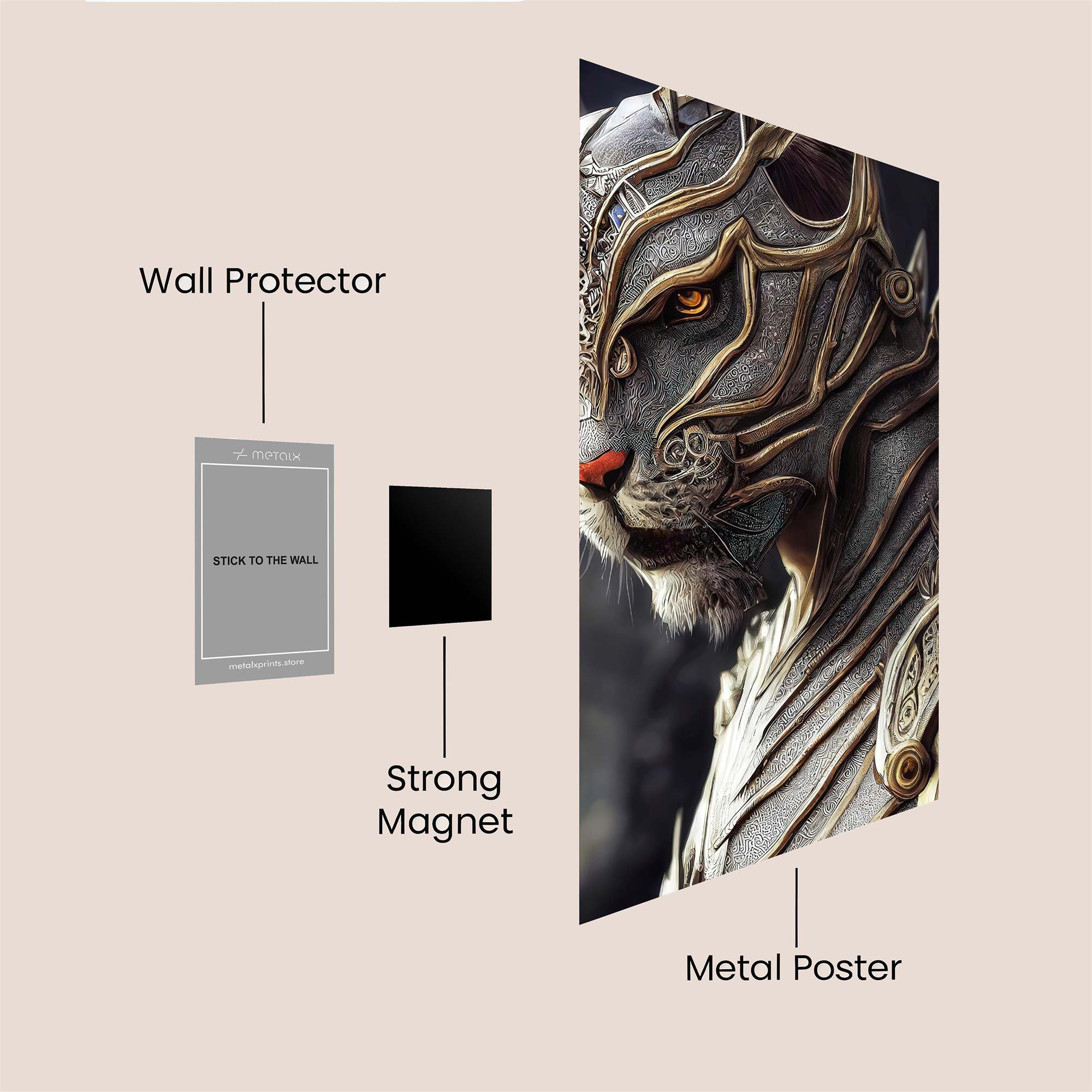 Rajah Regal Safe Wall Magnetic / M