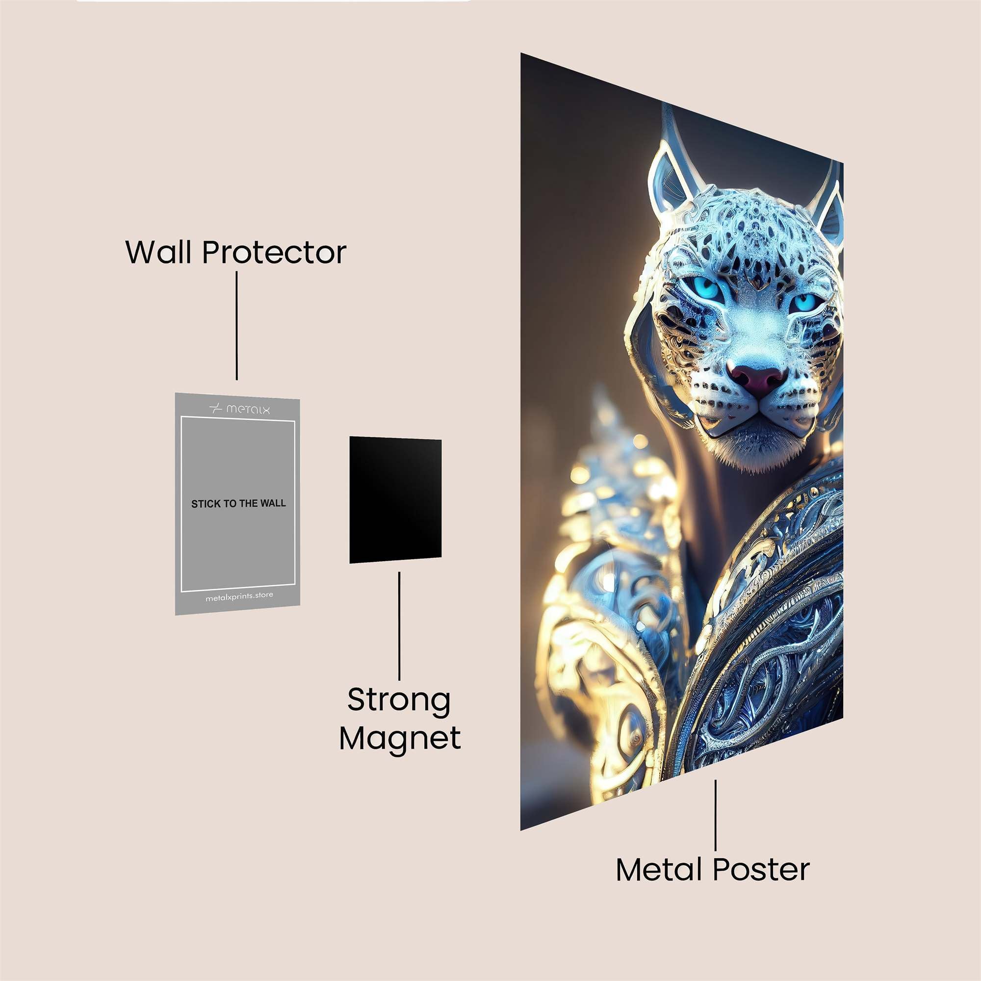 Leopard Enigma Safe Wall Magnetic / M