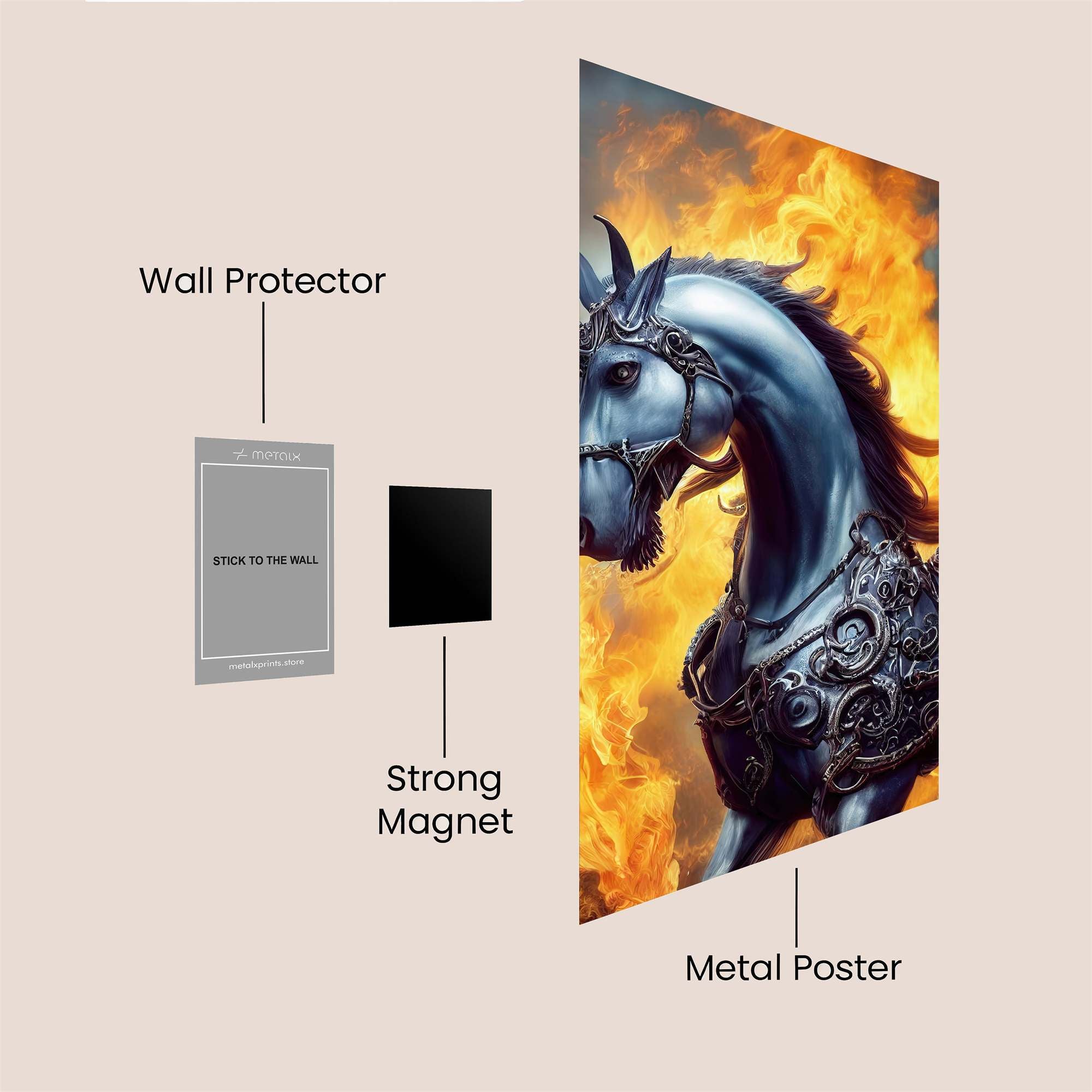 Fiery Majesty Safe Wall Magnetic / M