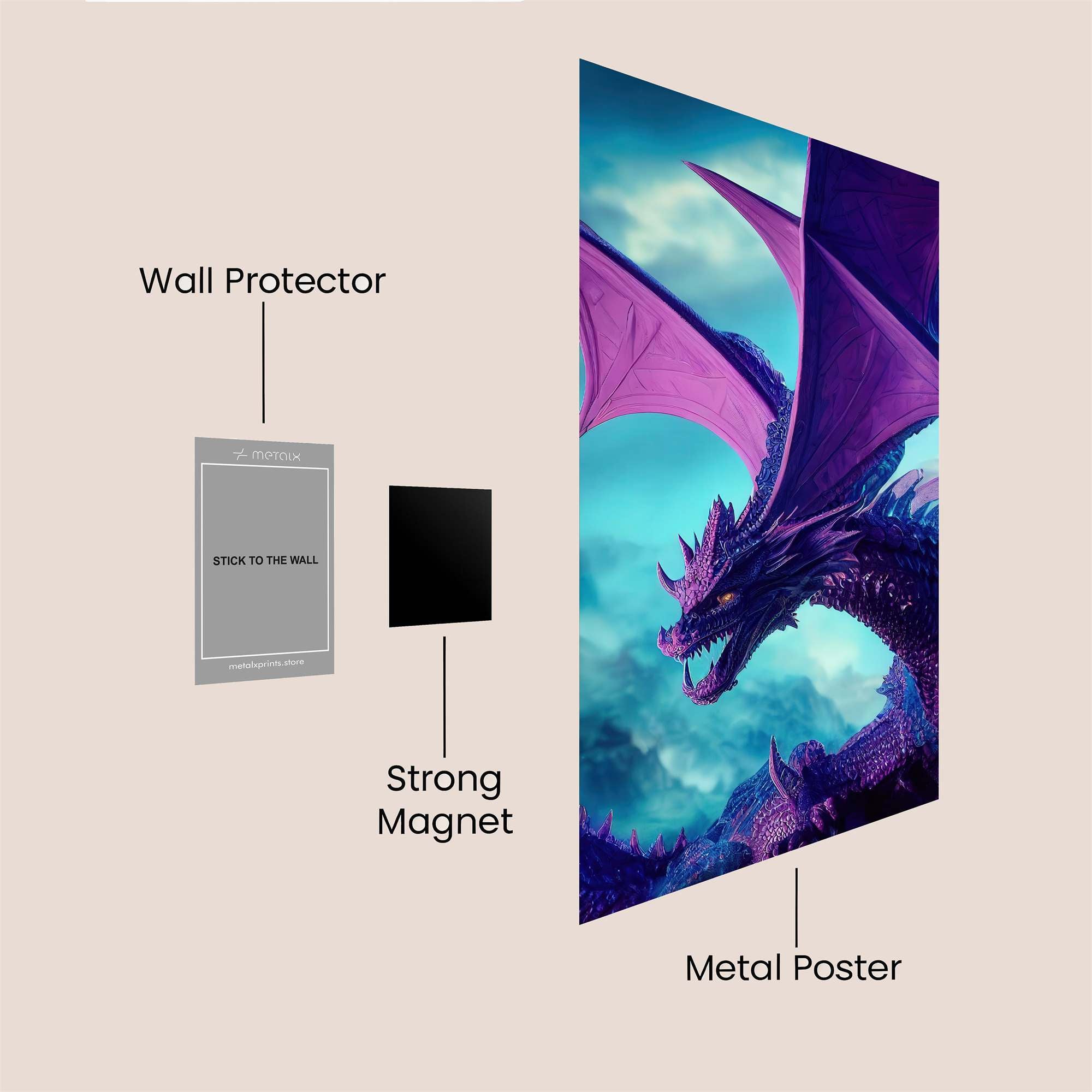 Dragon Majesty Safe Wall Magnetic / M