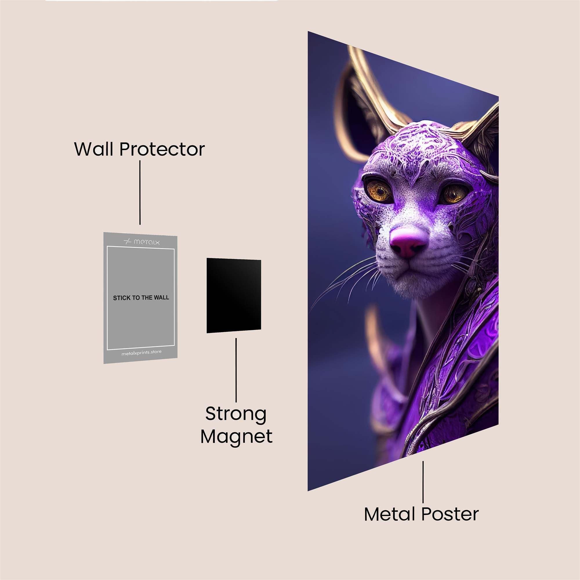 Mystic Warrior Safe Wall Magnetic / M