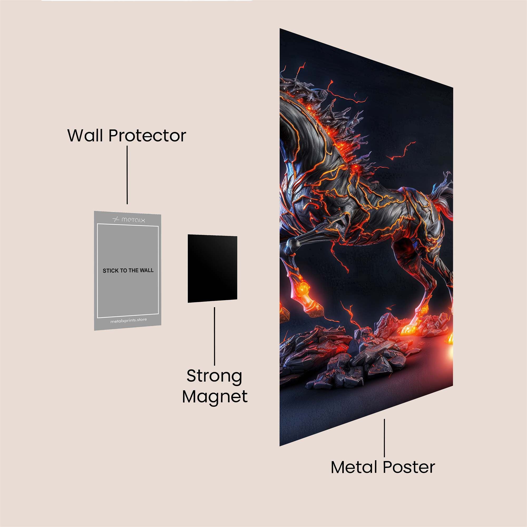 Inferno Steed Safe Wall Magnetic / M