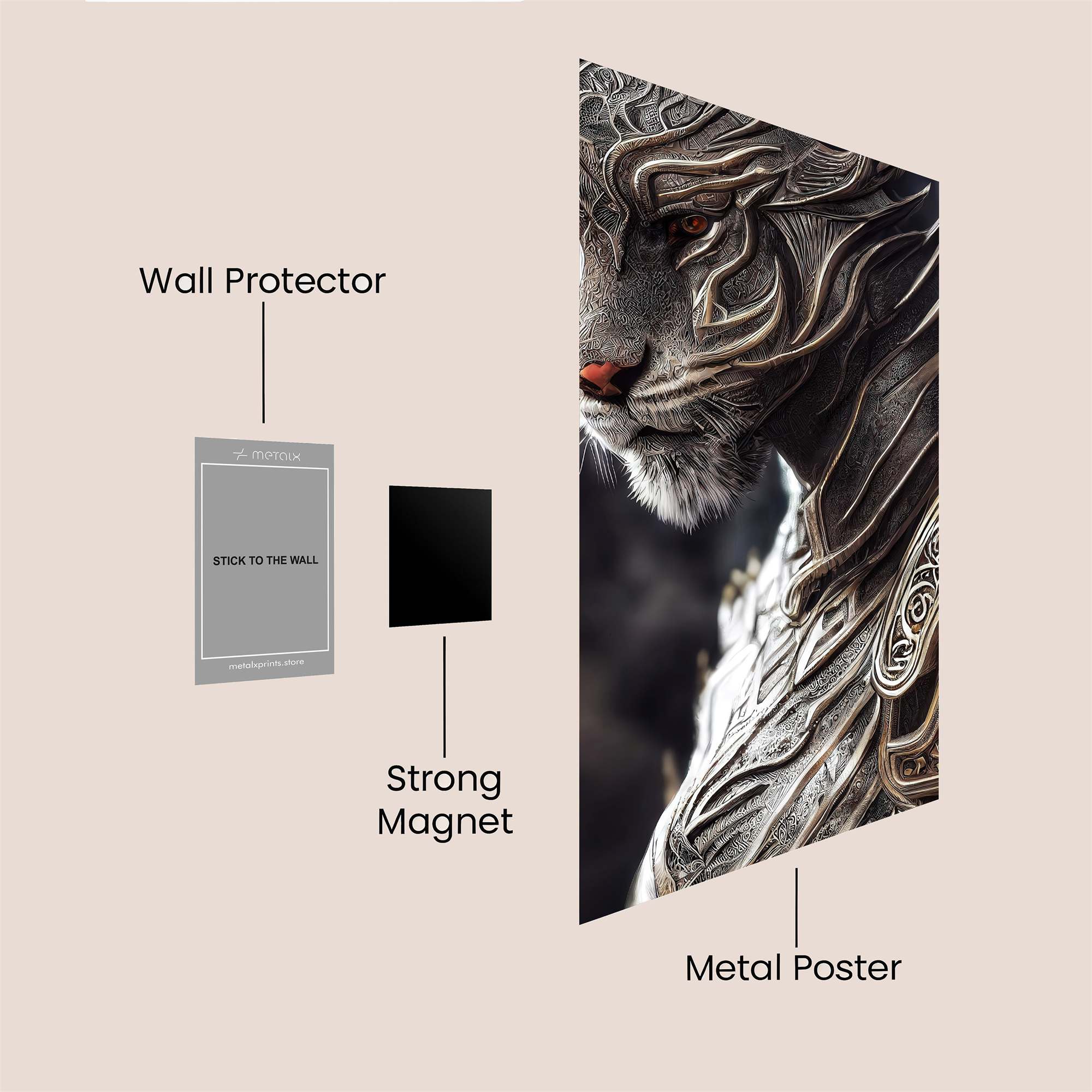 Regal Warrior Safe Wall Magnetic / M